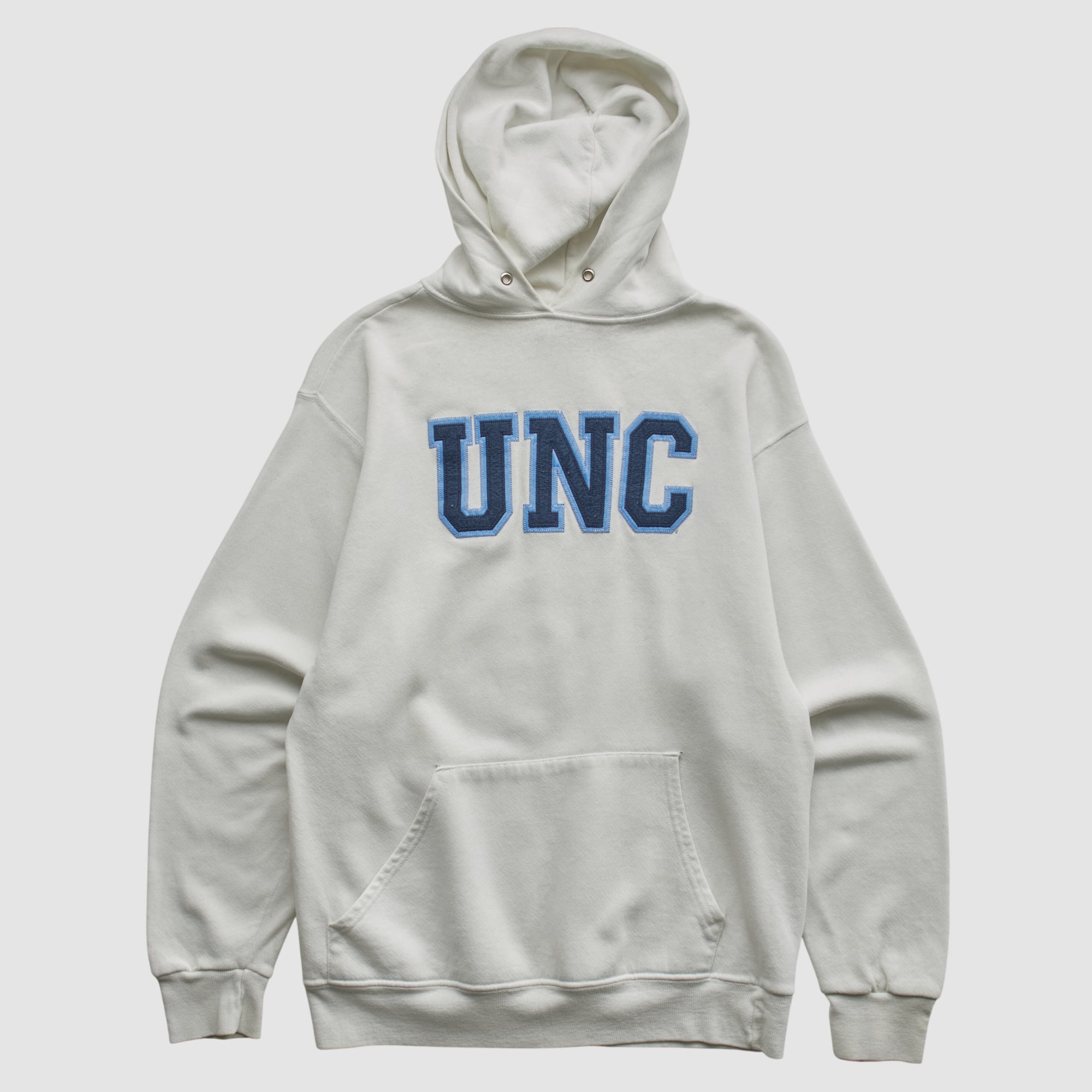 North Carolina Tar Heels Cotton Exchange 90s Hooded Pullover Sweatshirt - White - XS