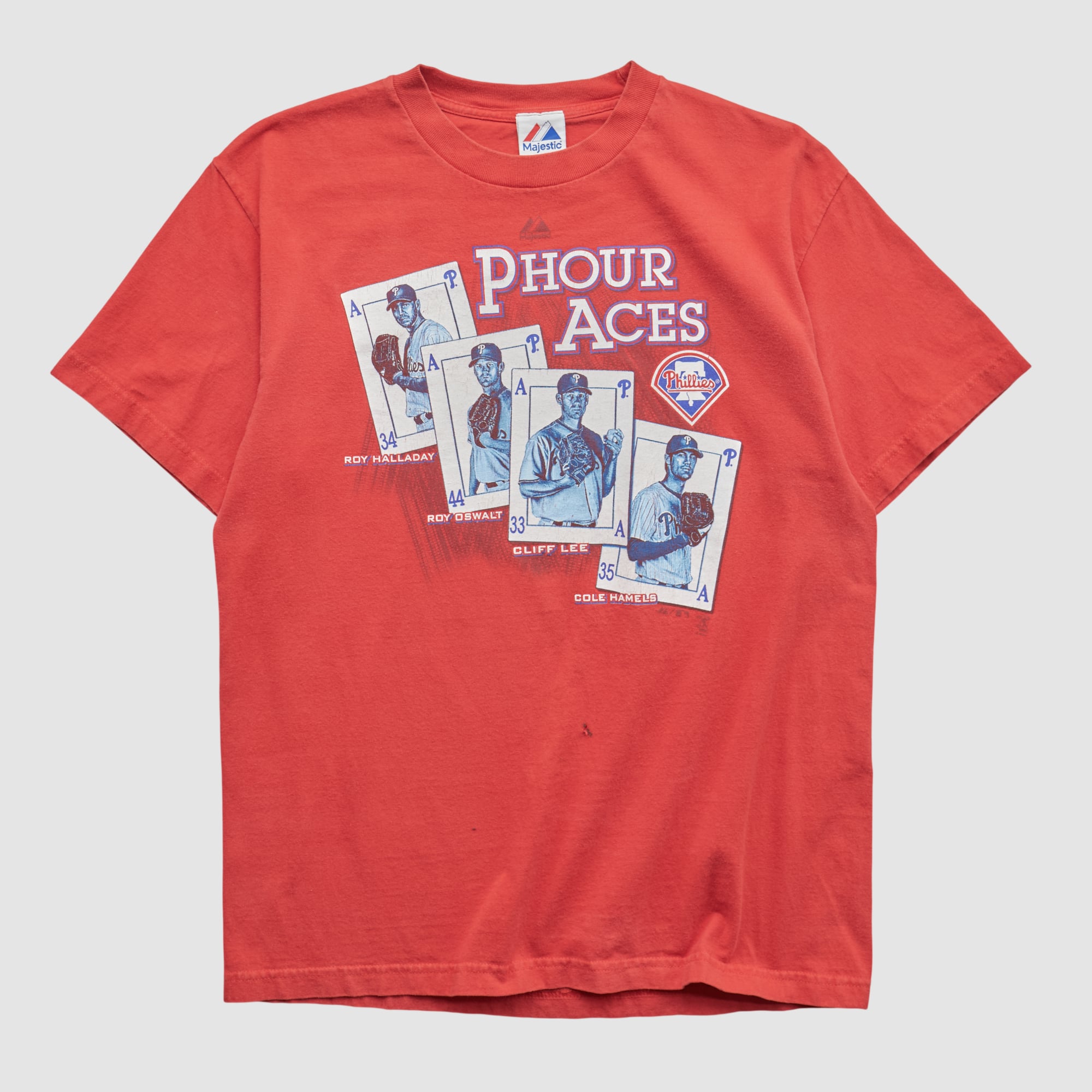 Philadelphia Phillies Majestic 2000s T-shirt - Red - M