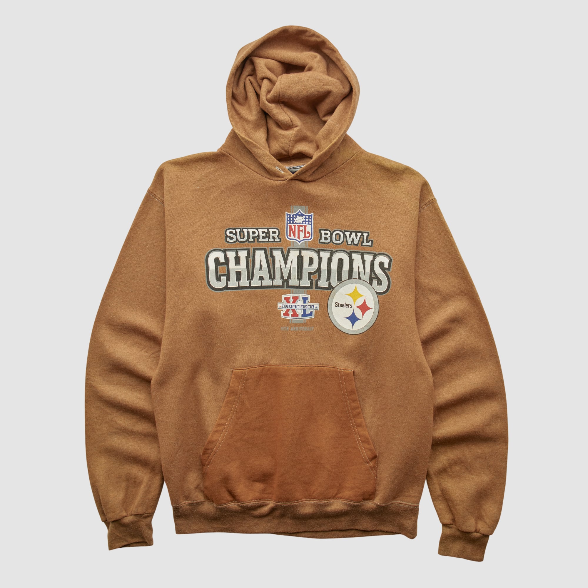 Super Bowl XL Reebok 2006 Hooded Pullover Sweatshirt - Clay - XS