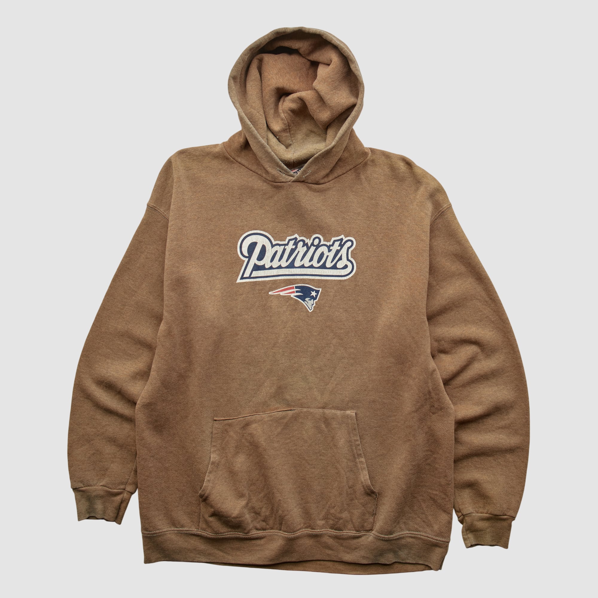 New England Patriots NFL 2000s Hooded Pullover Sweatshirt - Clay - M