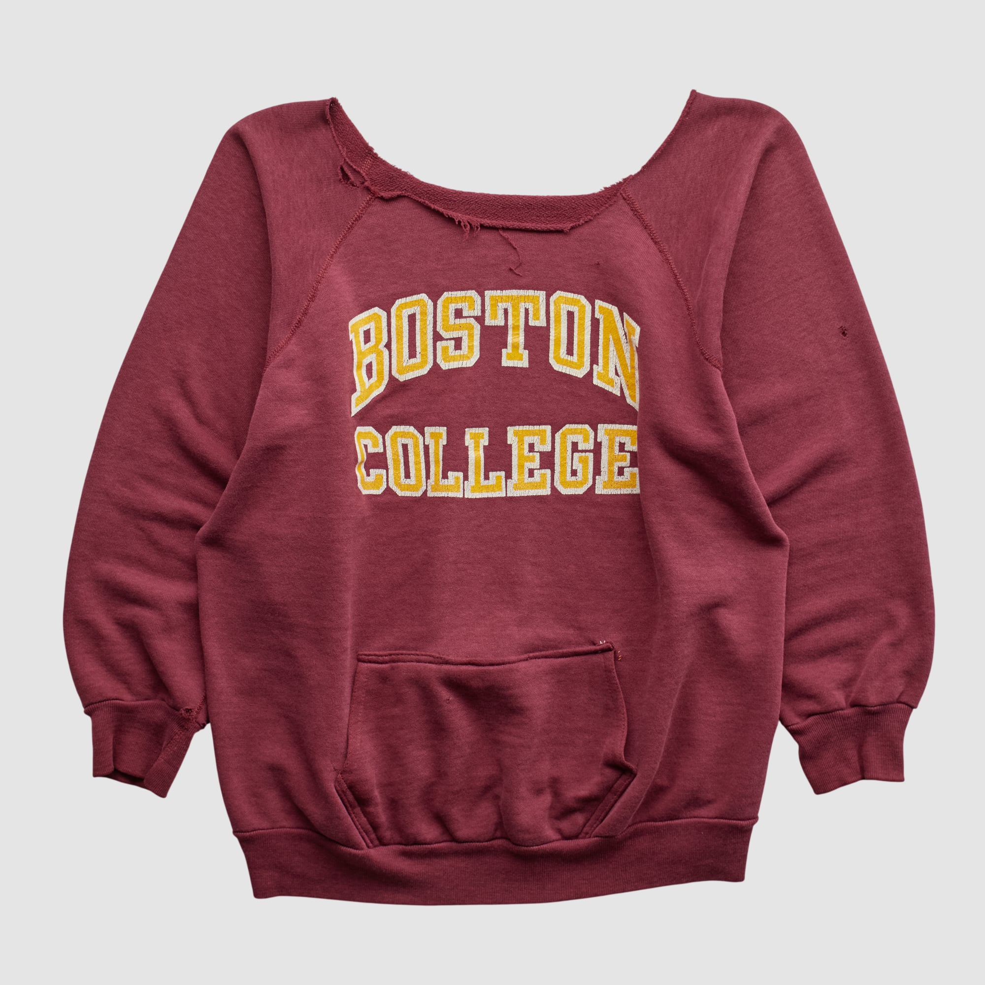 Boston College Eagles 80s Pullover Sweatshirt - Maroon - XS