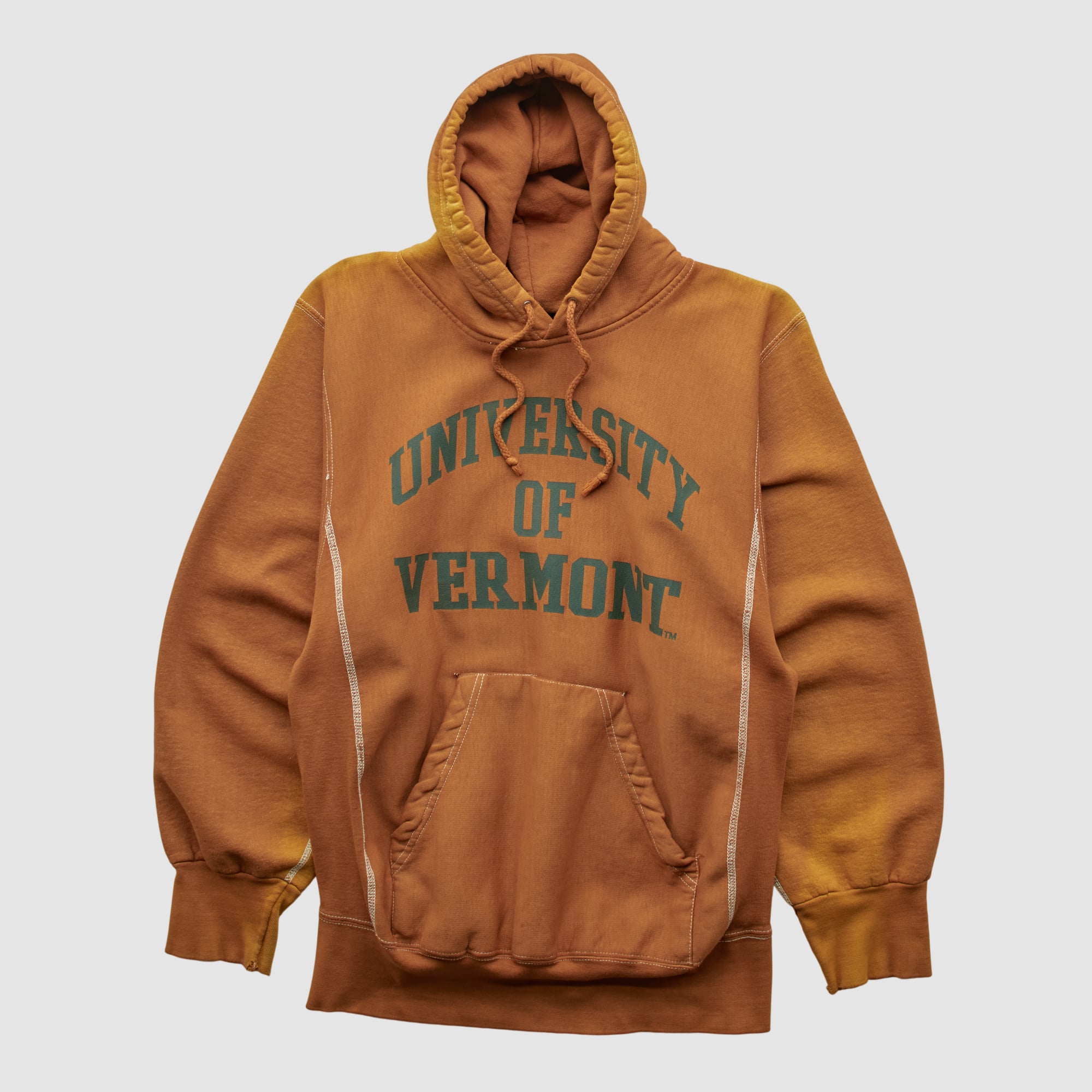 Vermont Catamounts MV Sport 2000s Hooded Pullover Sweatshirt - Clay - XS