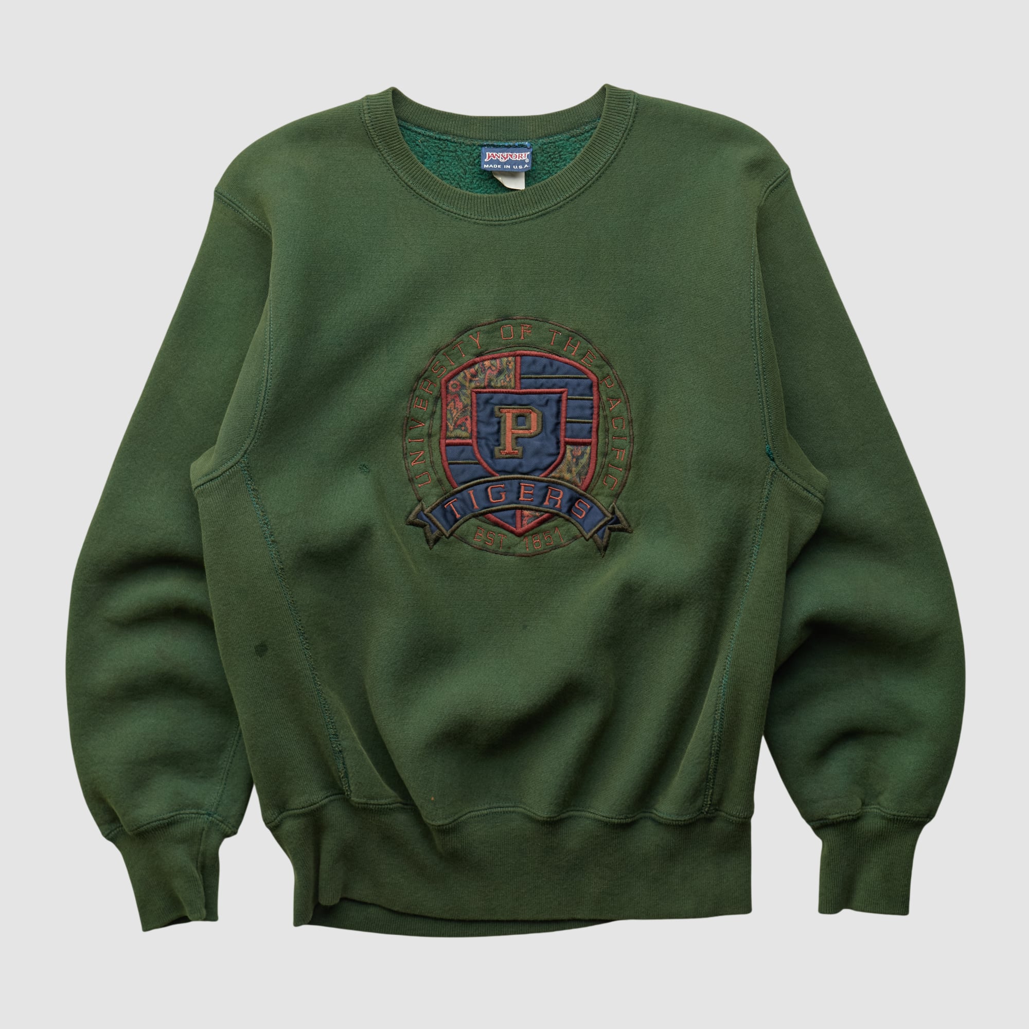 Princeton Tigers Jansport 90s Pullover Sweatshirt - Green - XS