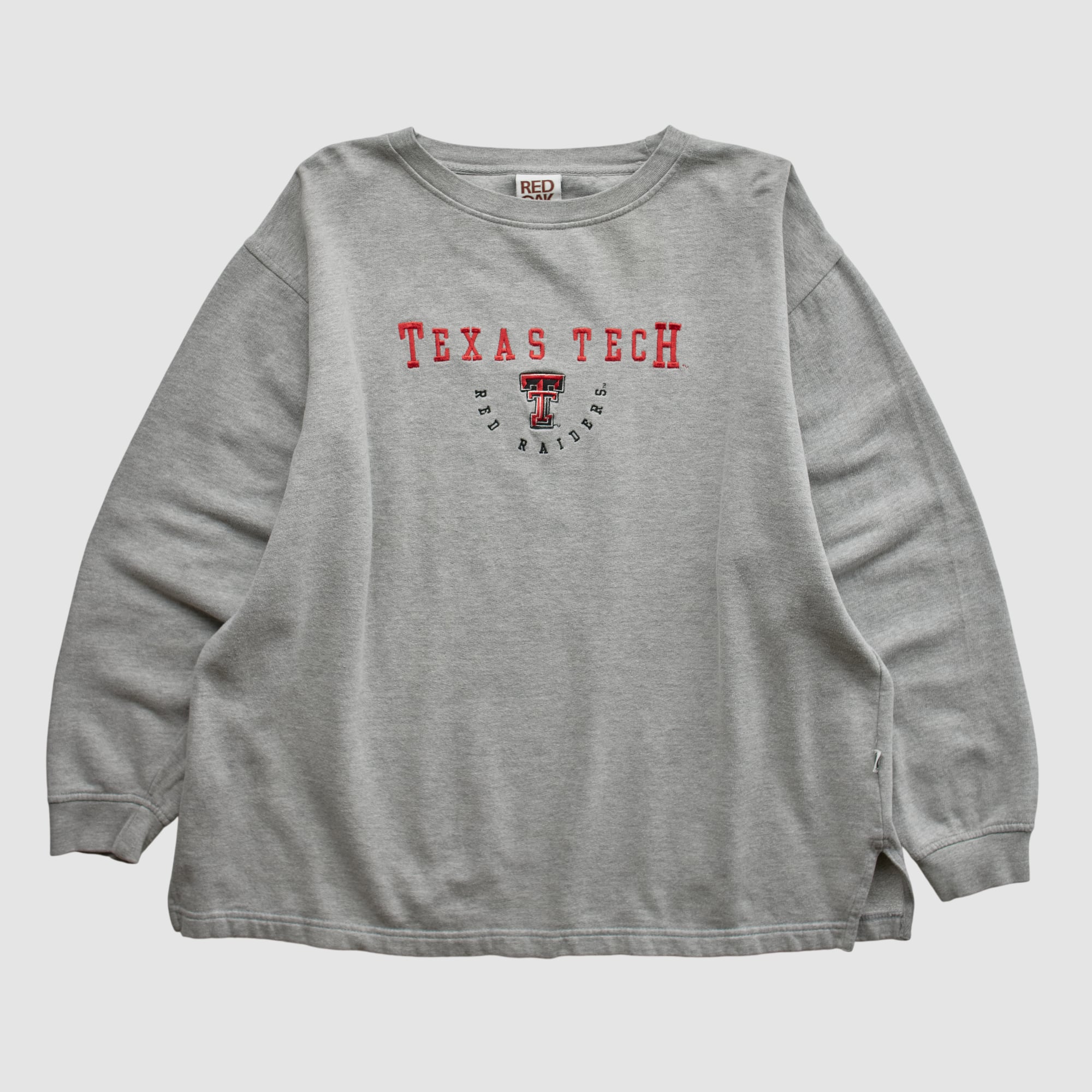 Texas Tech Red Raiders Red Oak 2000s Long Sleeve T-shirt - Heather Gray - XL