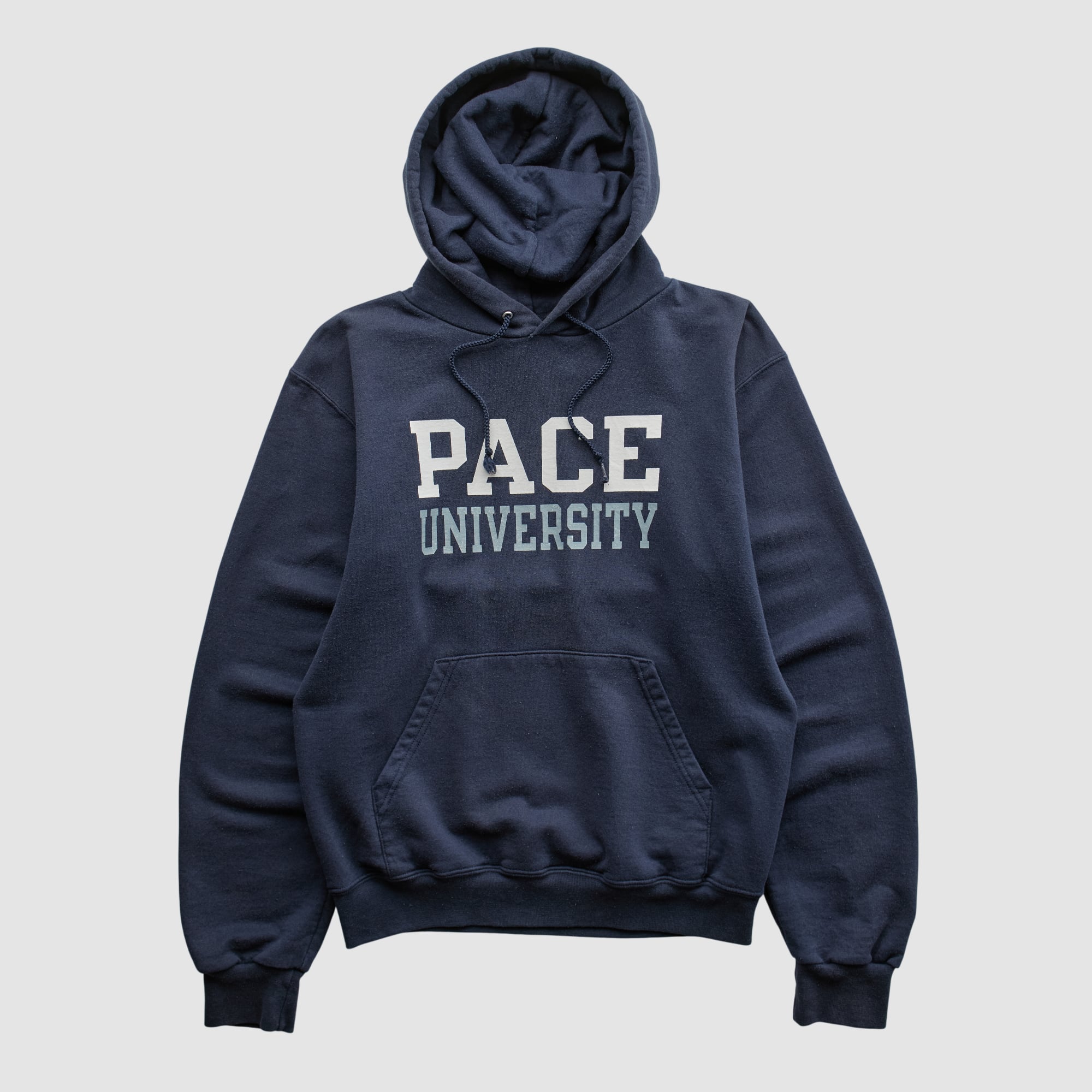 Pace University Setters Champion 2010s Hooded Pullover Sweatshirt - Navy - XS