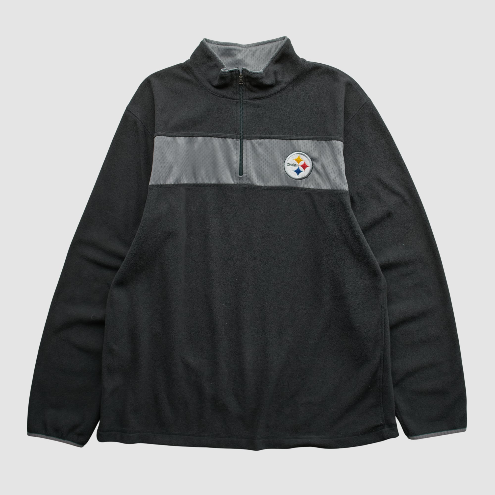 Pittsburgh Steelers NFL 2000s 1/4 Zip Sweatshirt - Black - M