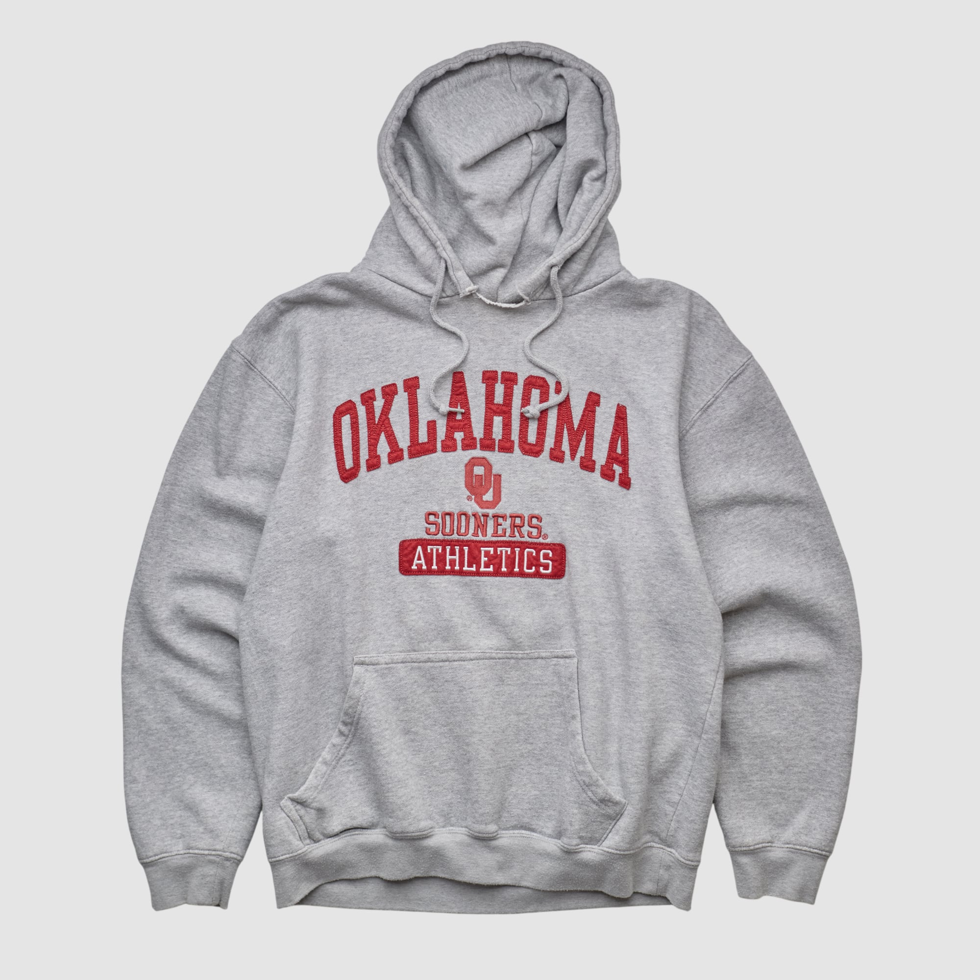 Oklahoma Sooners NCAA 2010s Hooded Pullover Sweatshirt - Heather Gray - XS