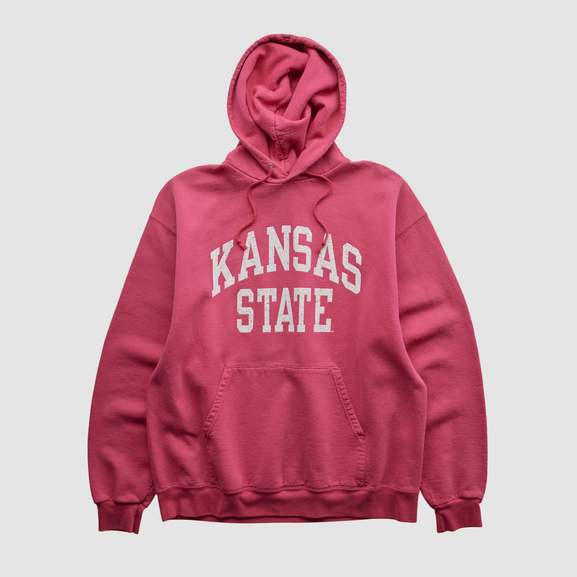 Kansas State Wildcats Champion 2000s Hooded Pullover Sweatshirt - Pink - S
