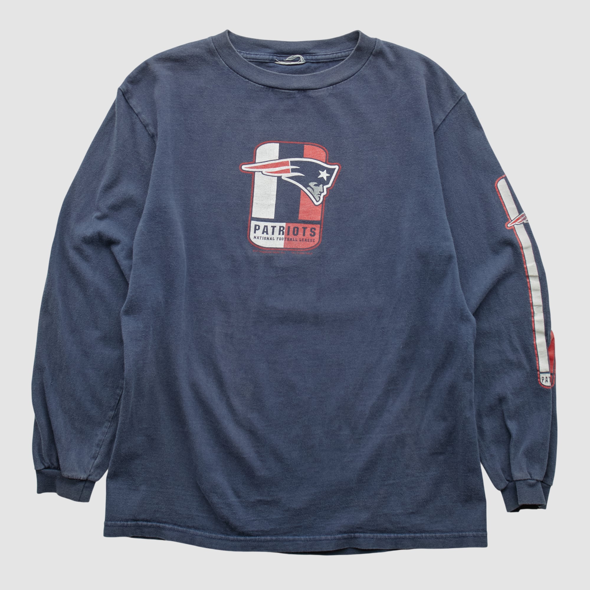 New England Patriots 2000s Long Sleeve T-shirt - Navy - XS