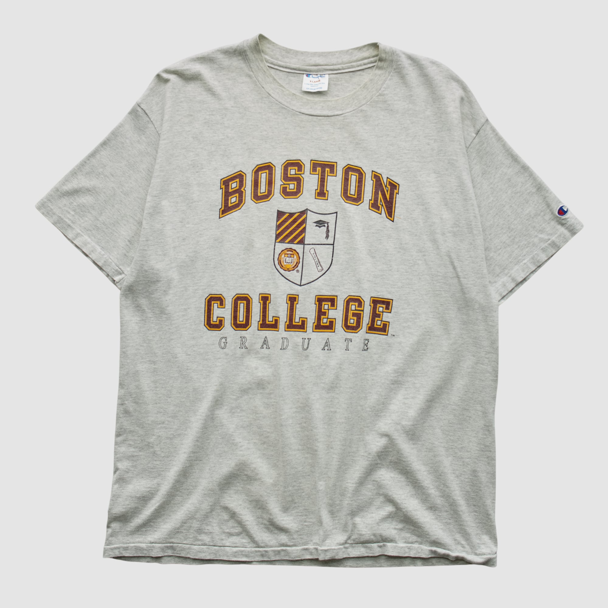 Boston College Eagles Champion 90s T-shirt - Heather Gray - L