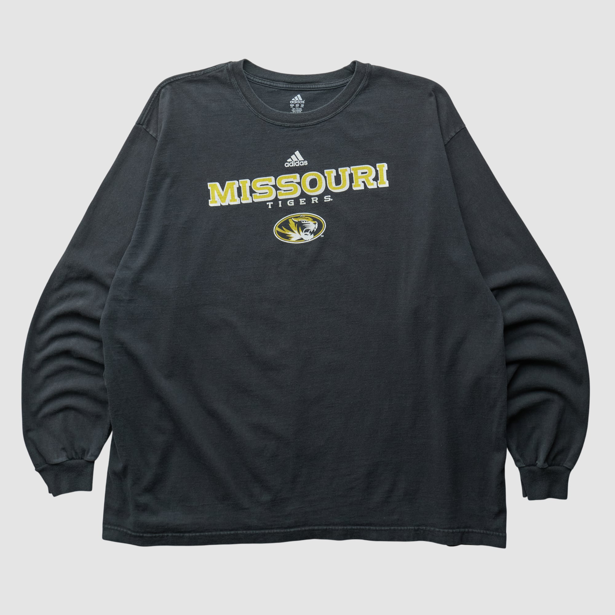 Missouri Tigers Adidas 2010s Long Sleeve T-shirt - Black - 2XL