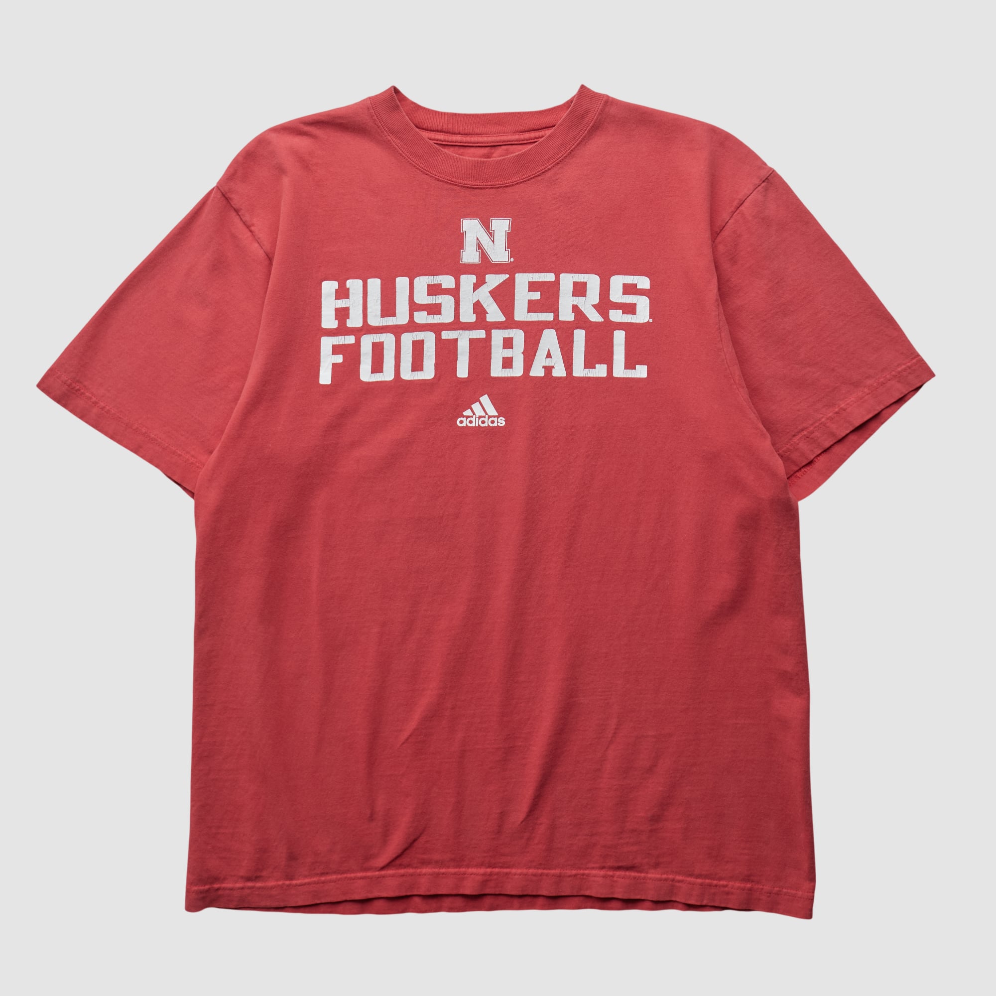 Nebraska Huskers Adidas 2010s T-shirt - Red - M