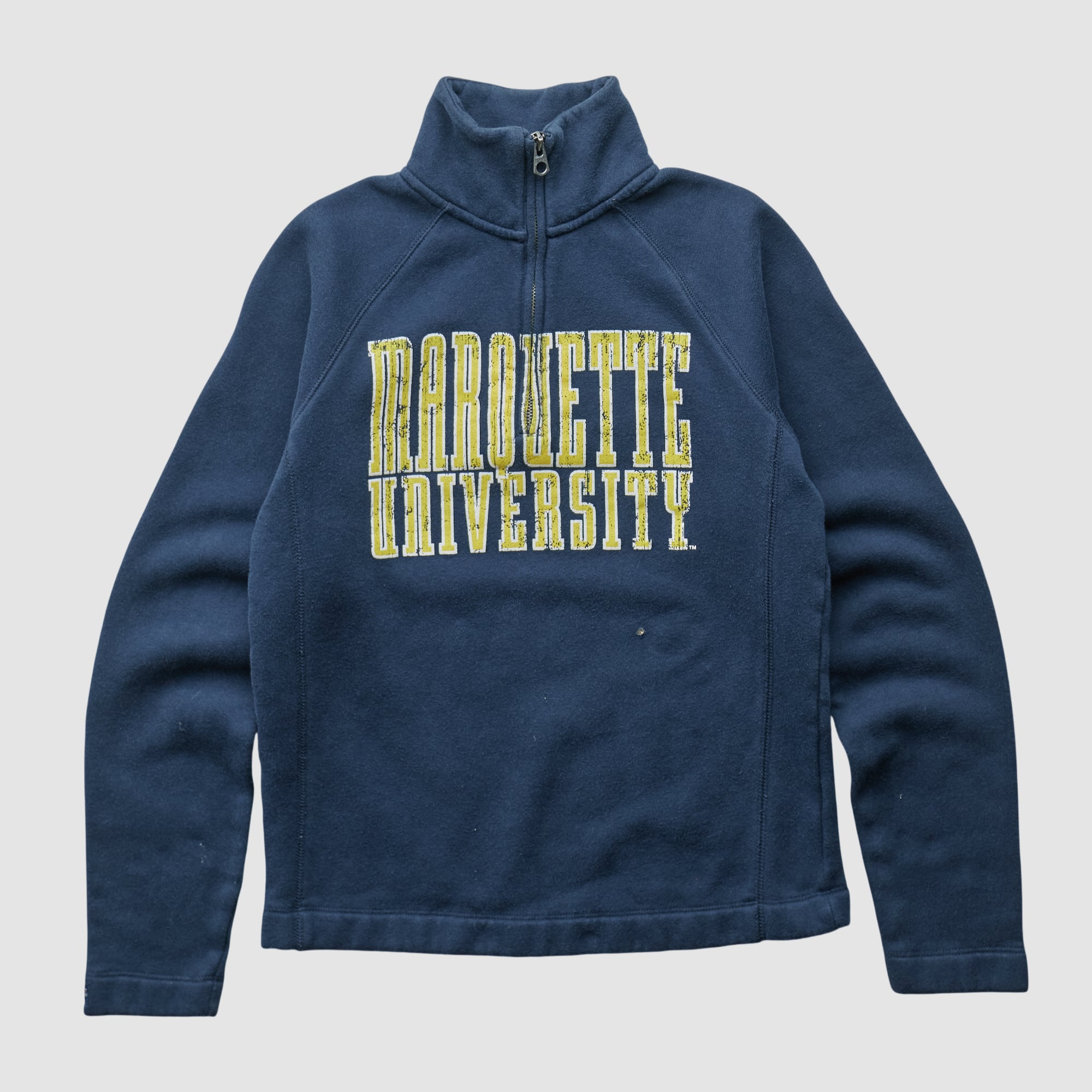 Marquette Golden Eagles Jansport 2000s 1/4 Zip Sweatshirt - Navy - XXS