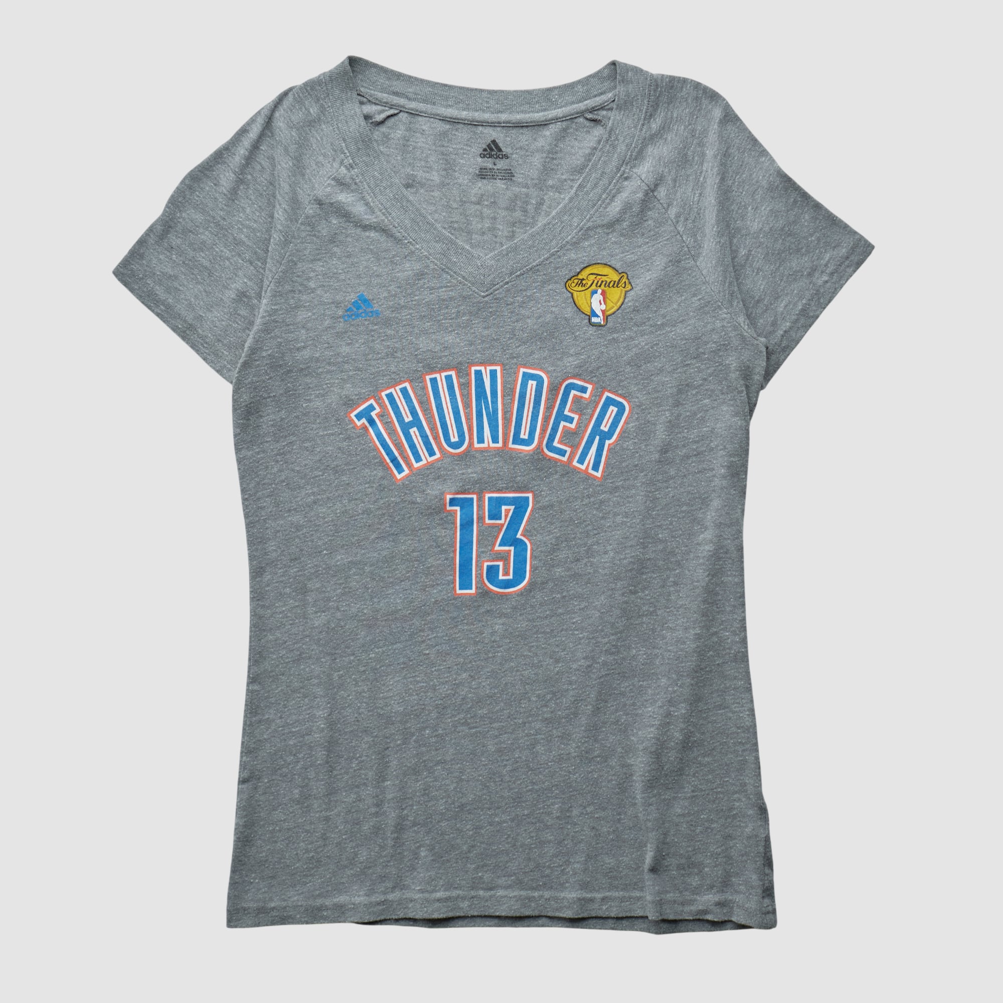 Oklahoma City Thunder Adidas 2010s T-shirt - Heather Gray - M