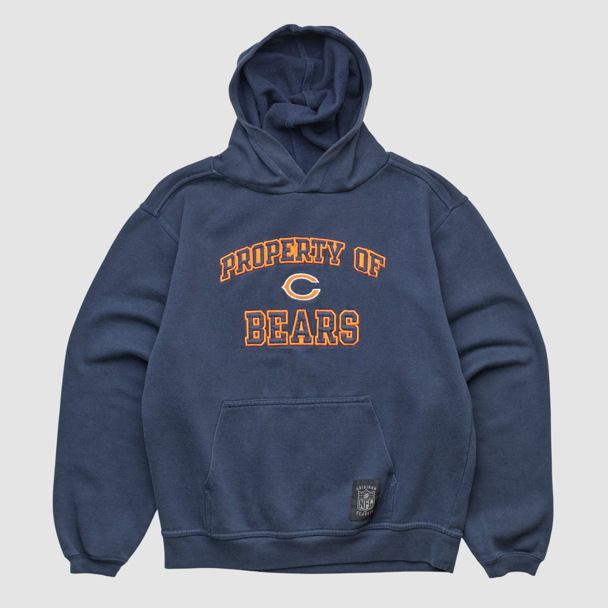 Chicago Bears Reebok 2000s Hooded Pullover Sweatshirt - Navy - XS