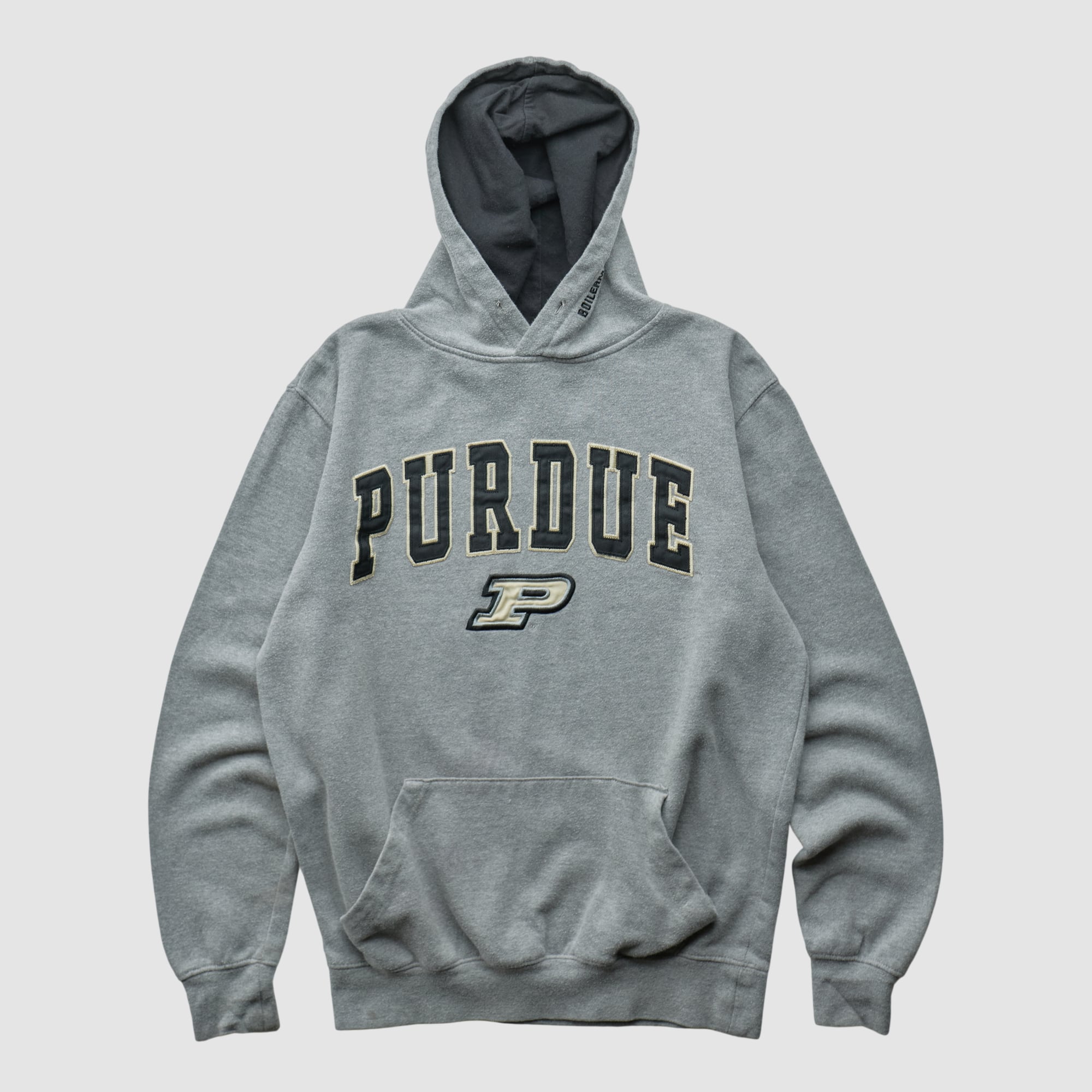 Purdue Boilermakers Stadium 2010s Hooded Pullover Sweatshirt - Heather Gray - S