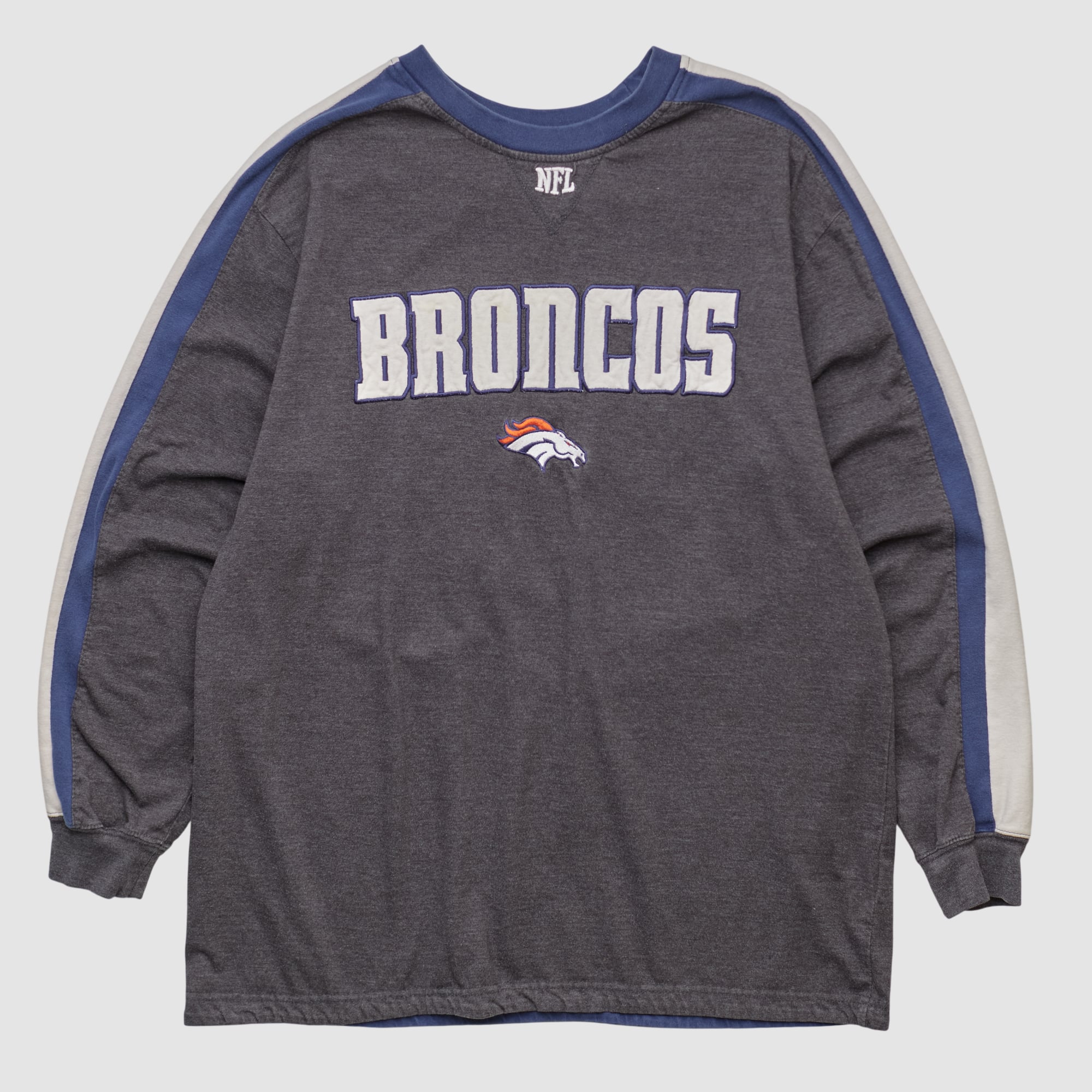 Denver Broncos NFL 2010s Long Sleeve T-shirt - Dark Heather Gray - M