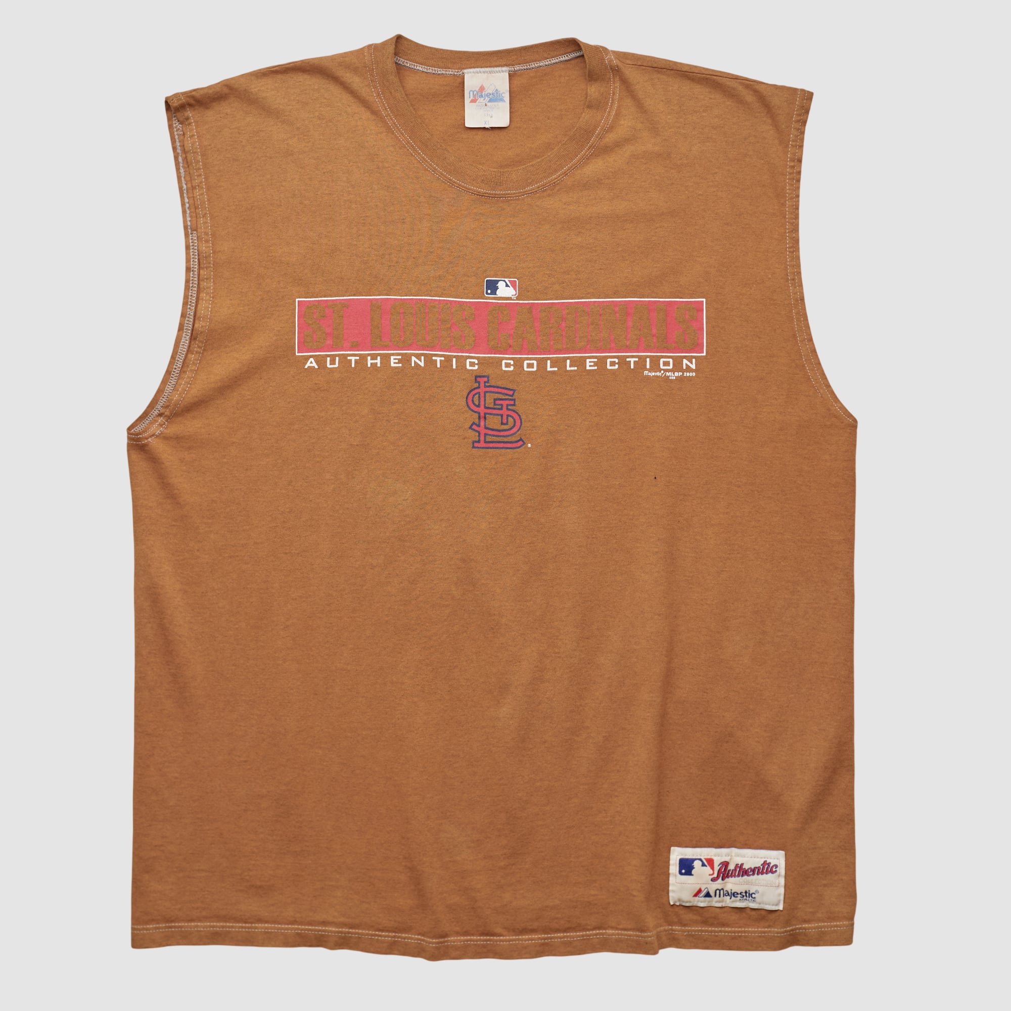 St. Louis Cardinals Majestic 2000 Tank - Clay - L
