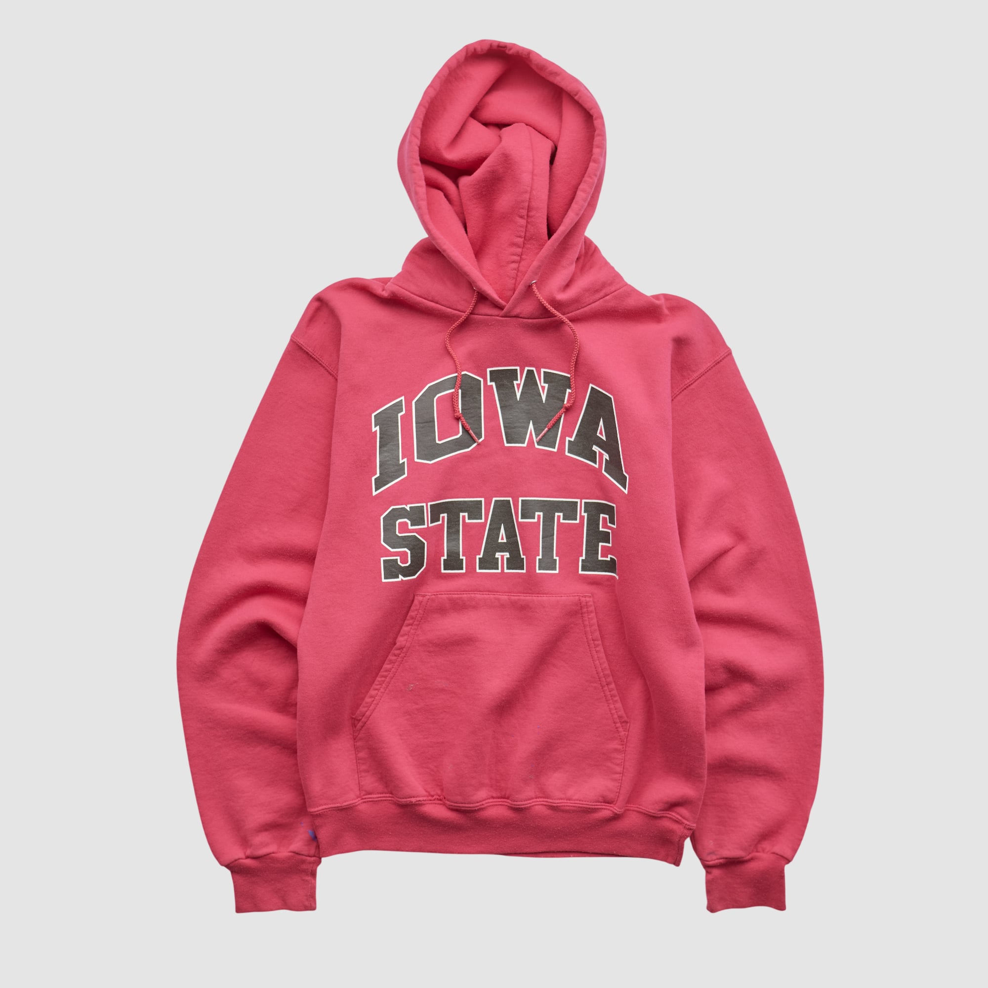 Iowa State Cyclones Champion 2000s Hooded Pullover Sweatshirt - Pink - XS
