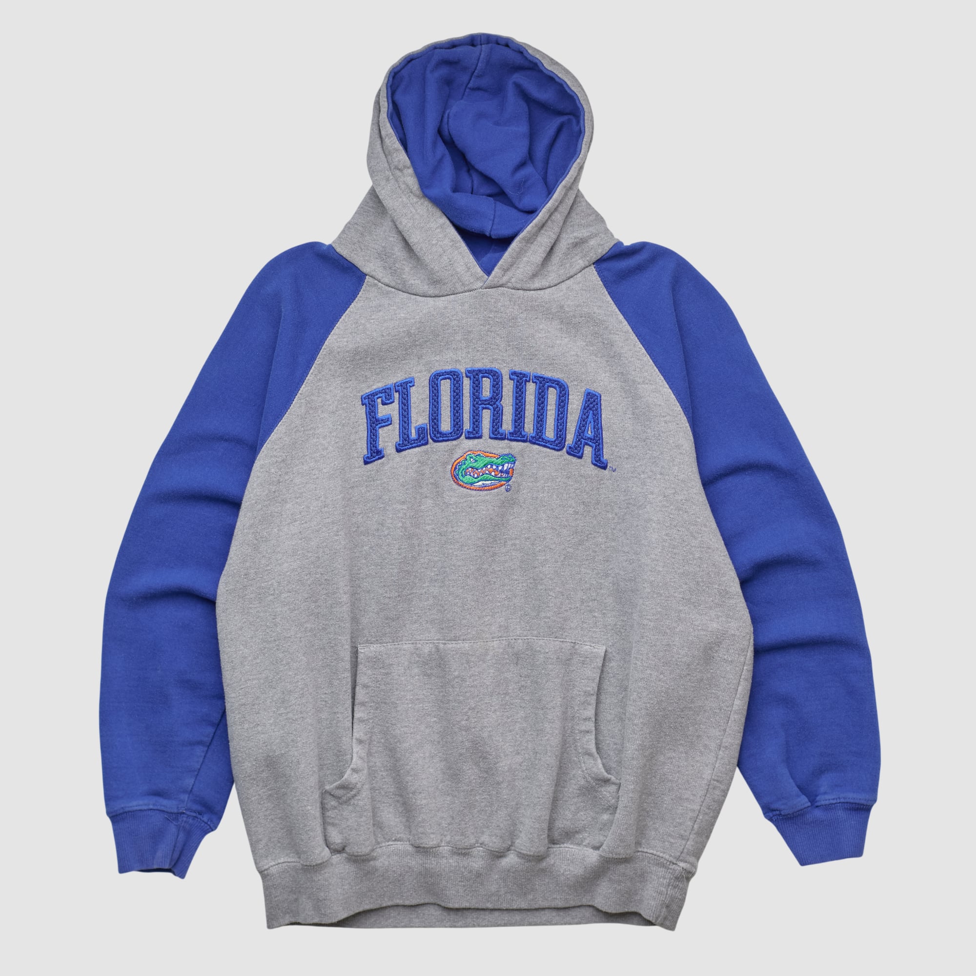 Florida Gators Old Varsity Brand 2010s Hooded Pullover Sweatshirt - Heather Gray - S