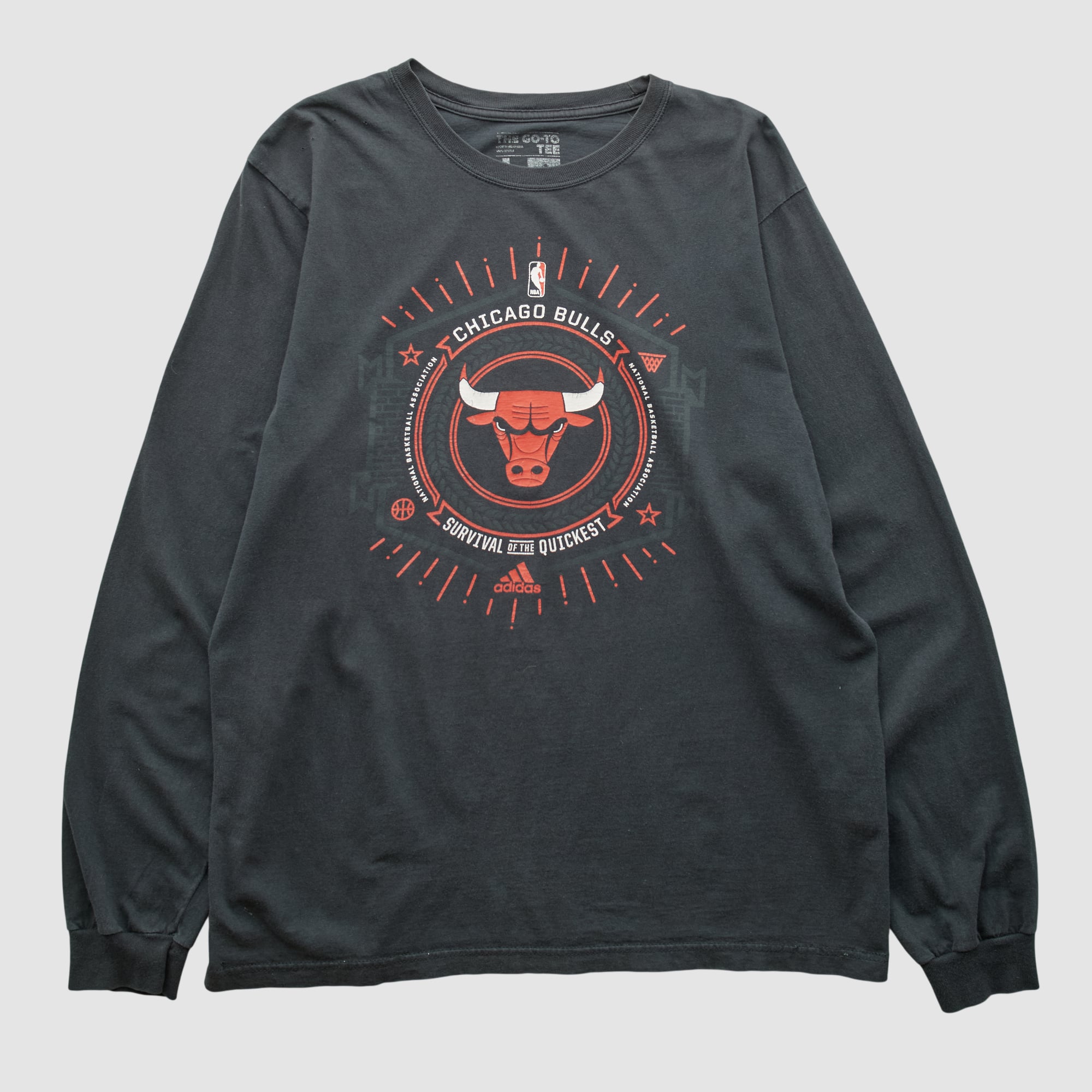 Chicago Bulls The Go-To Tee 2010s Long Sleeve T-shirt - Black - M