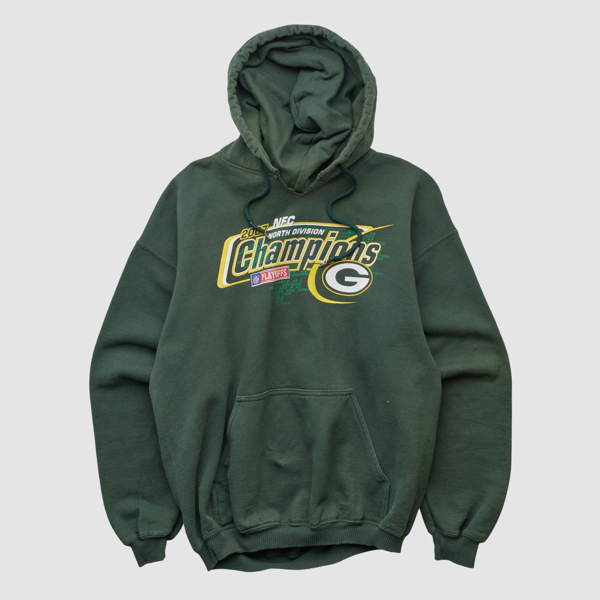 Green Bay Packers NFL 2007 Hooded Pullover Sweatshirt - Green - S