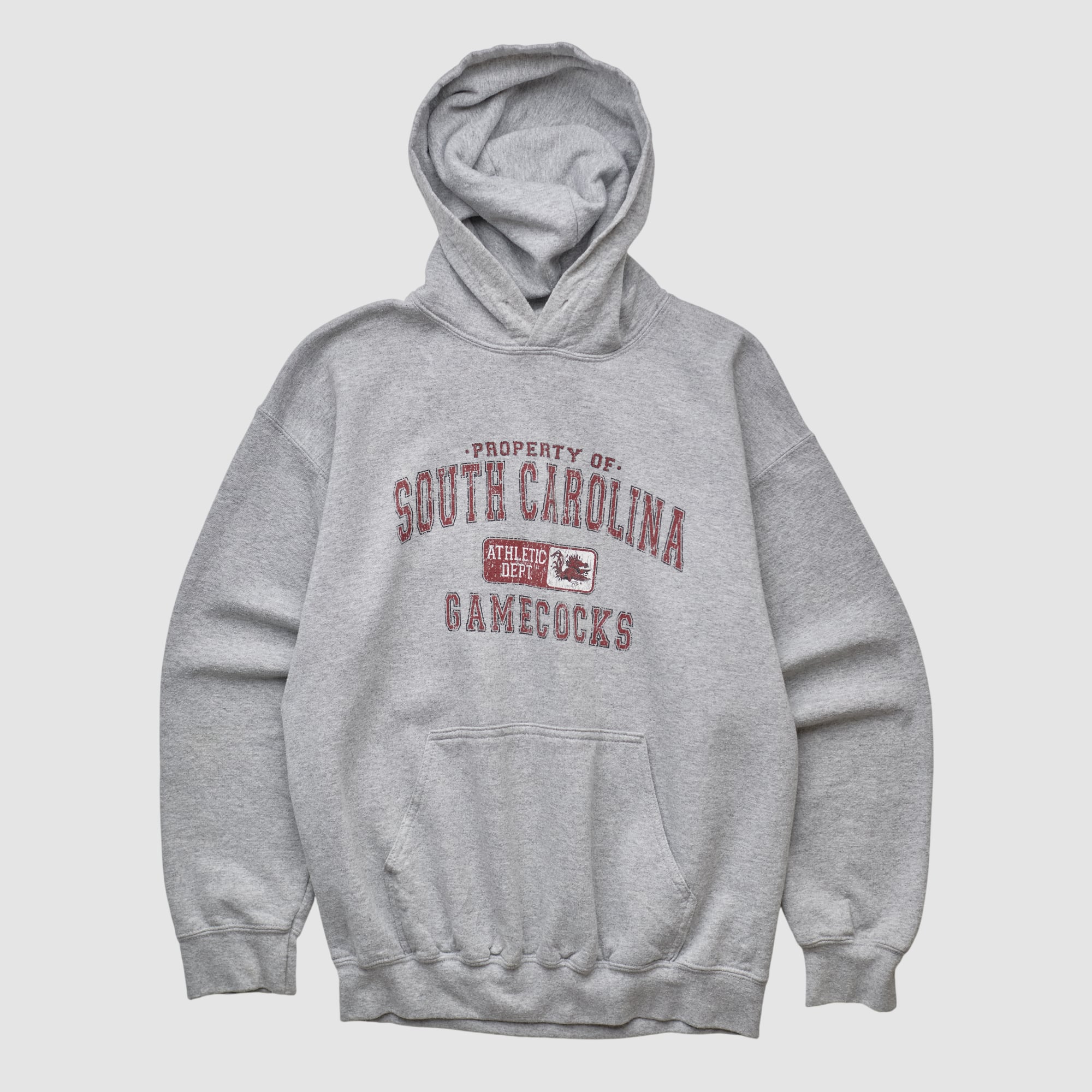 South Carolina Gamecocks Gildan 2010s Hooded Pullover Sweatshirt - Heather Gray - XS