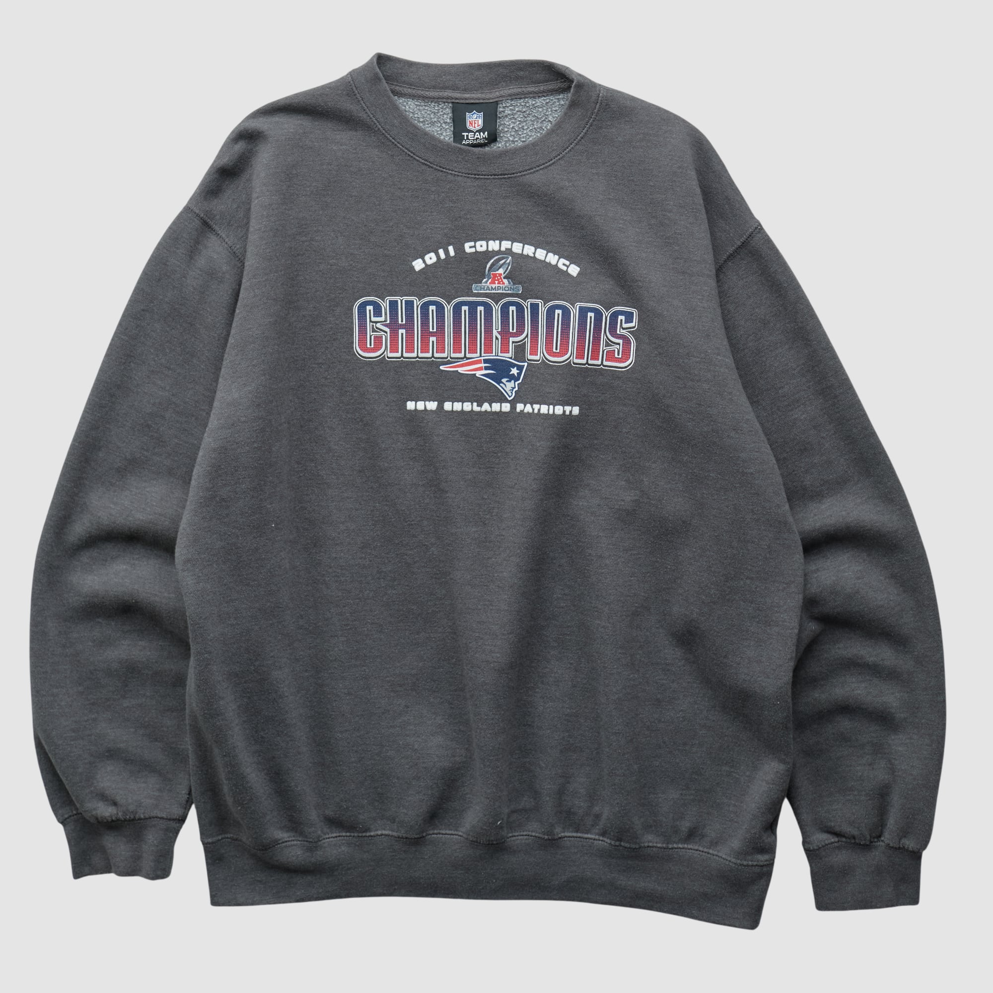 New England Patriots NFL 2011 Pullover Sweatshirt - Gray - M