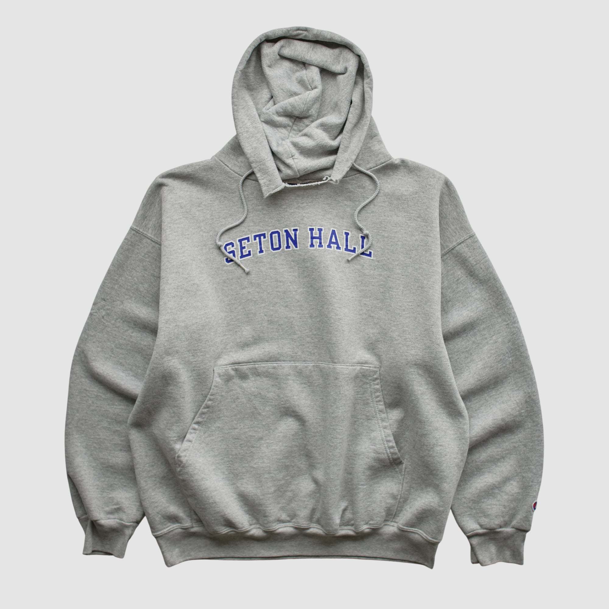 Seton Hall Pirates Champion 2010s Hooded Pullover Sweatshirt - Heather Gray - S