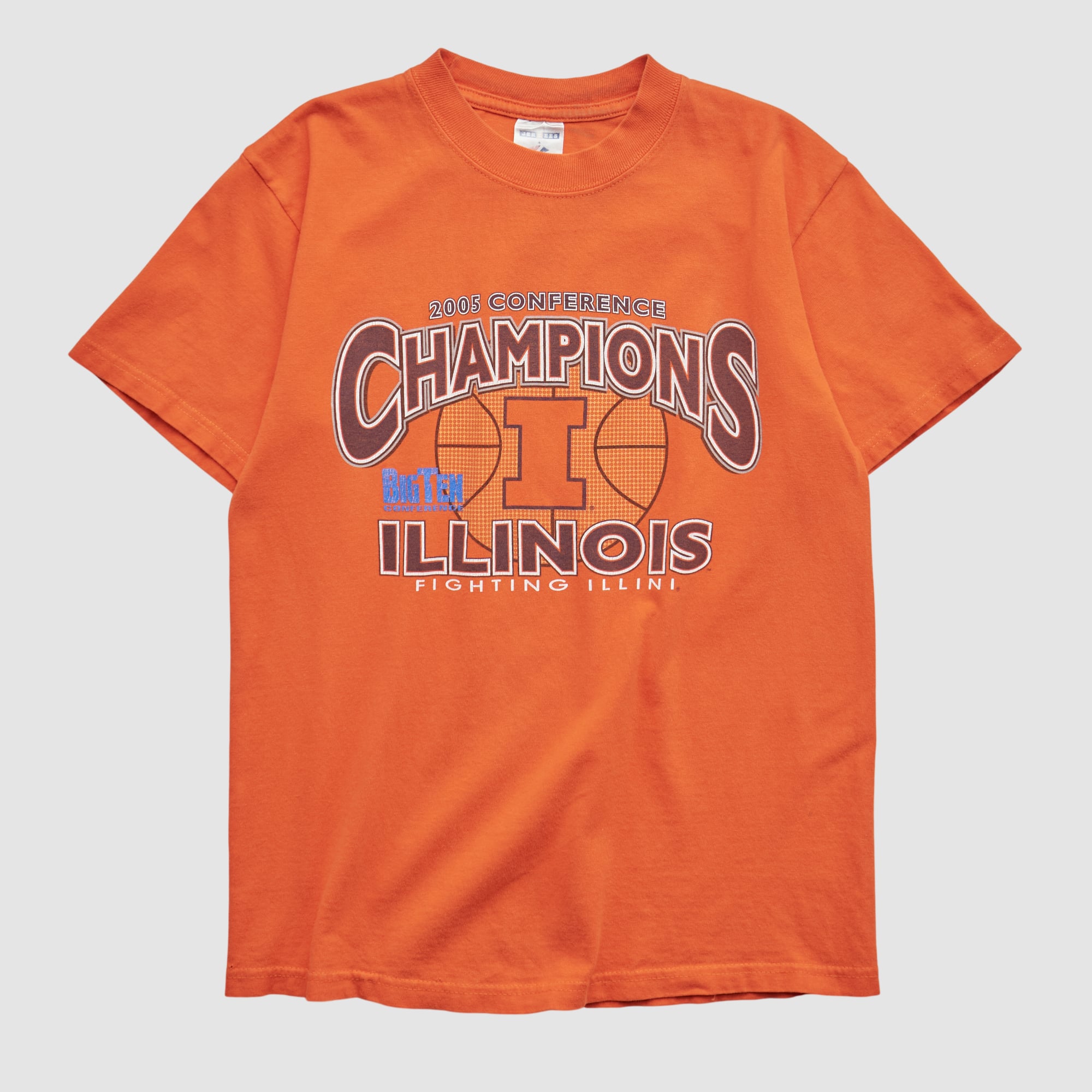 Illinois Fighting Illini Jerzees 2005 T-shirt - Orange - XS