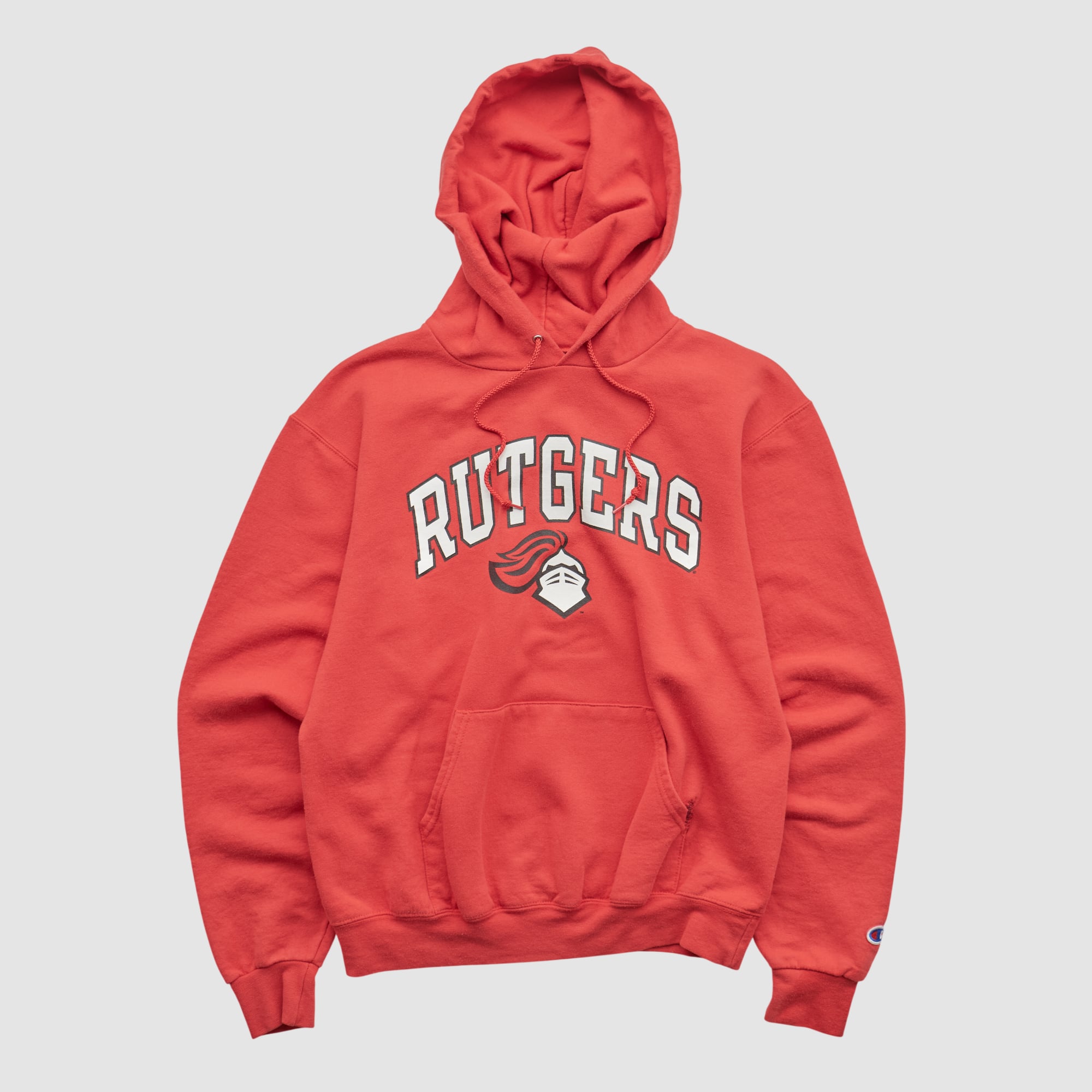 Rutgers Scarlet Knights Champion 2010s Hooded Pullover Sweatshirt - Red - XS