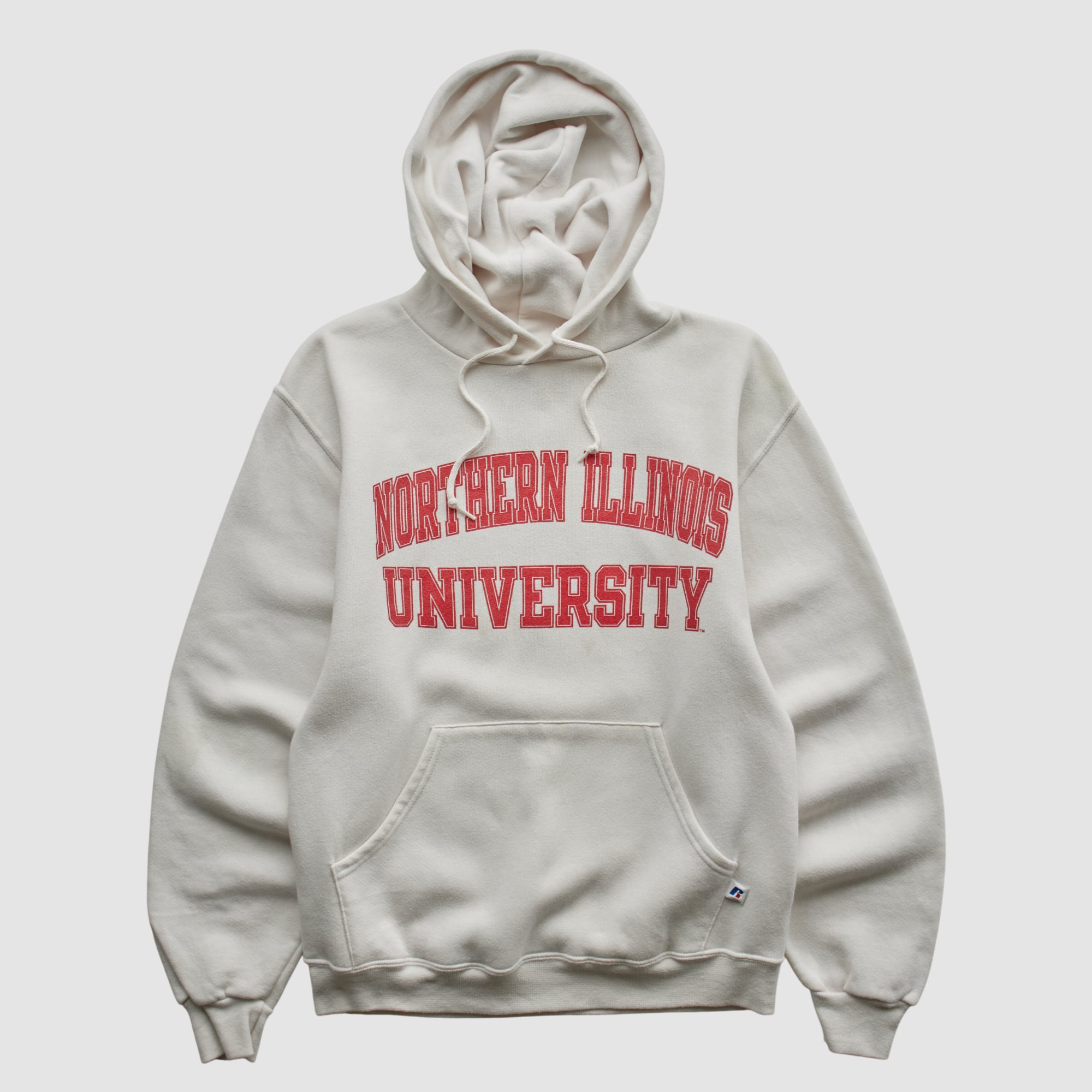 Northern Illinois Huskies Russell 2000s Hooded Pullover Sweatshirt - White - XS