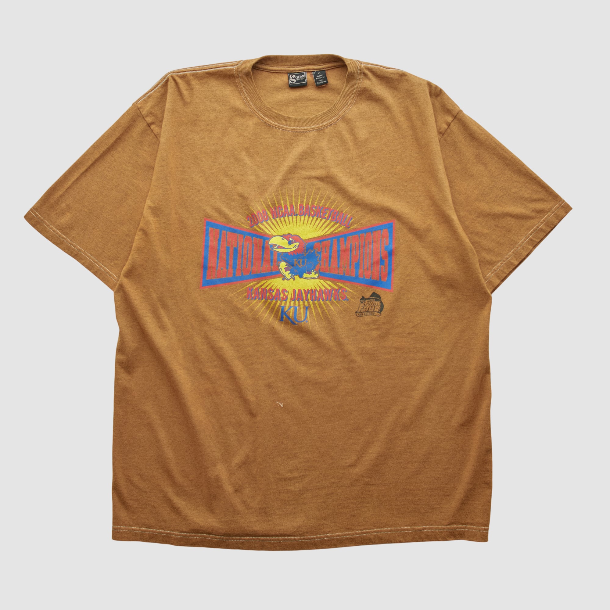 Kansas Jayhawks Gear For Sports 2000s T-shirt - Clay - L