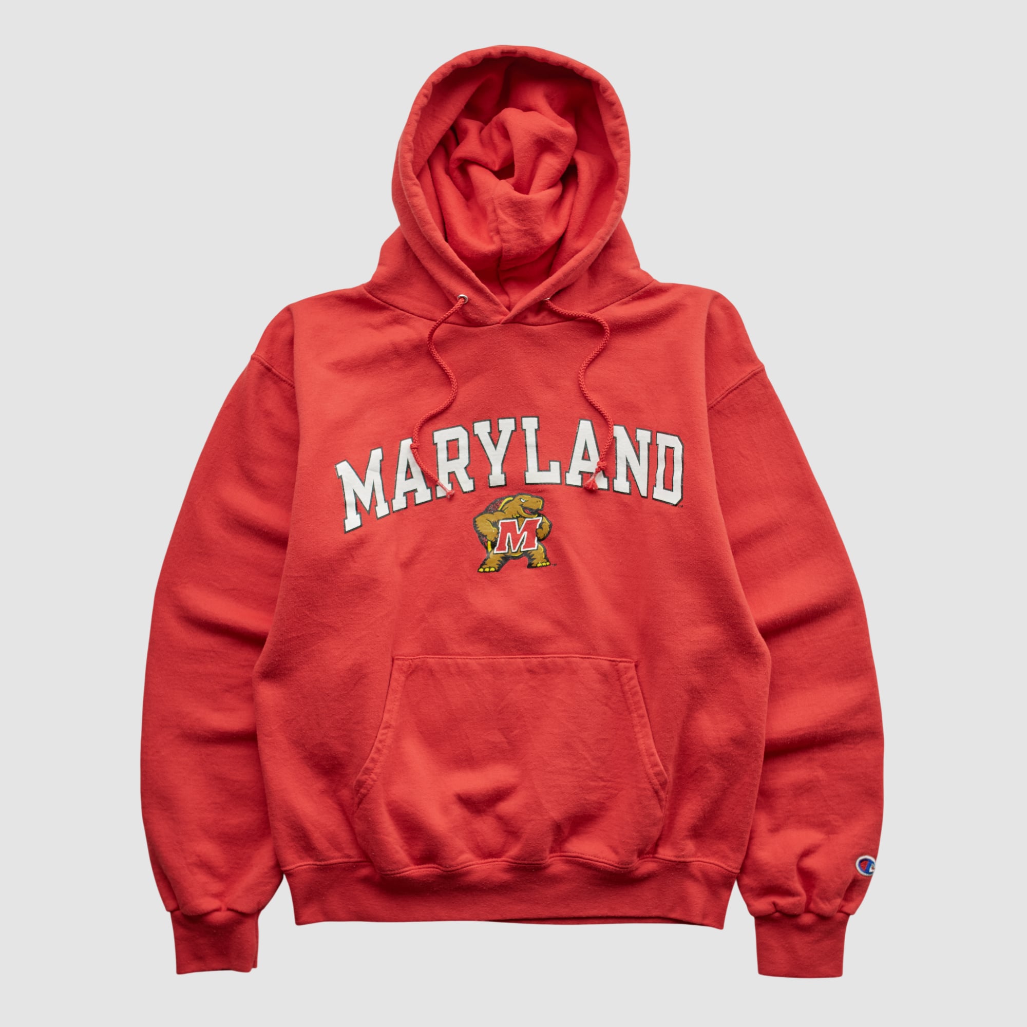 Maryland Terrapins Champion 2000s Hooded Pullover Sweatshirt - Red - XXS