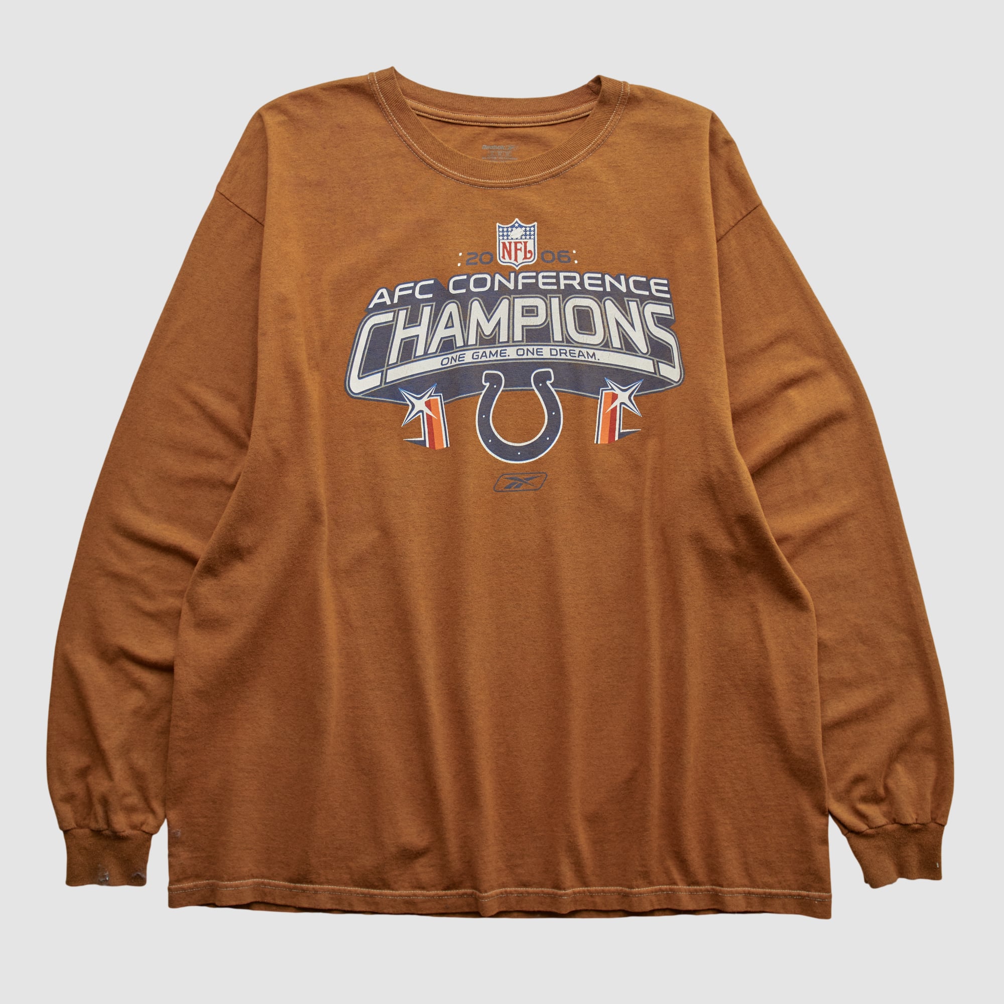 Indianapolis Colts Reebok 2006 Long Sleeve T-shirt - Clay - XL