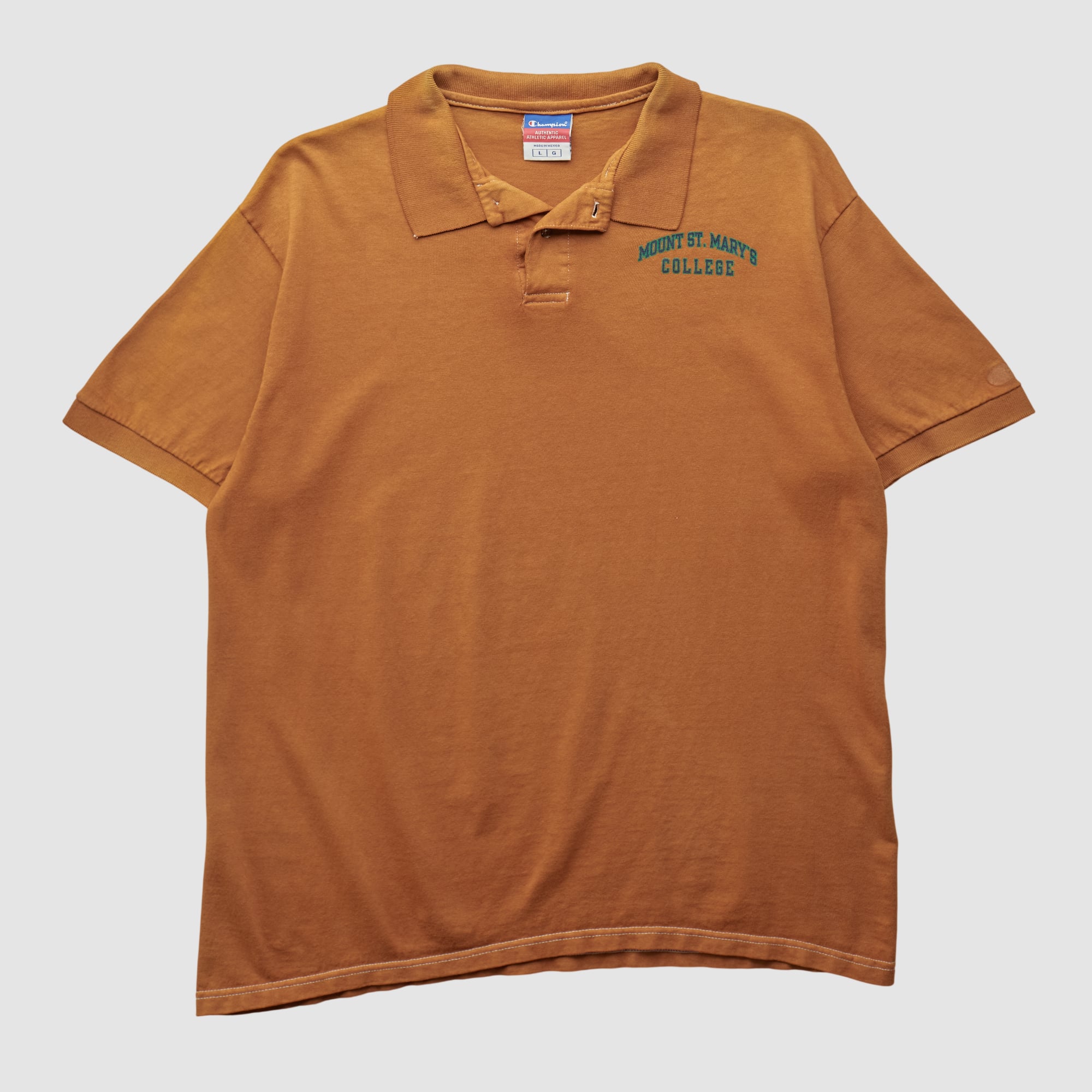 Mount St. Mary's Mountaineers Champion 2000s Polo - Clay - L