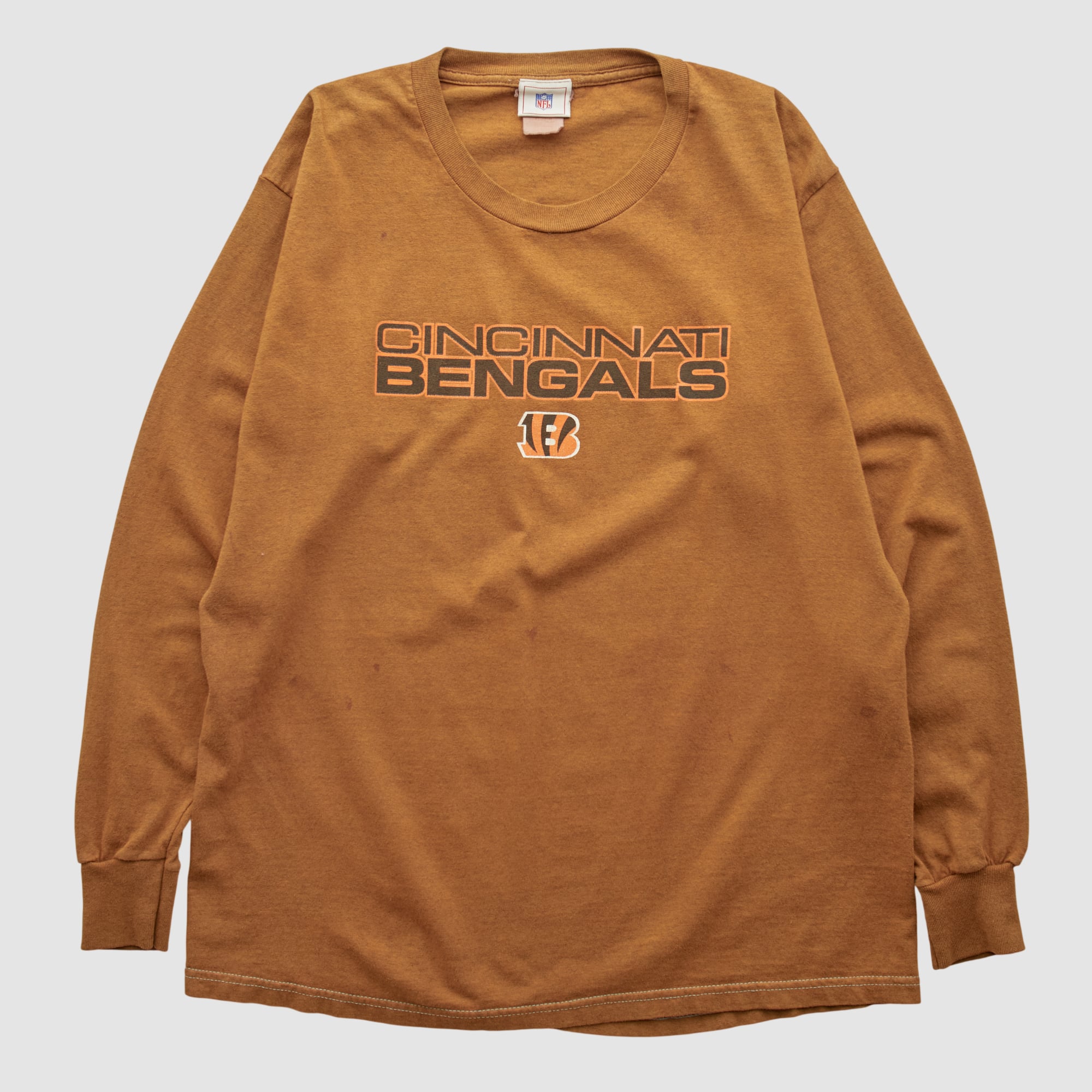 Cincinnati Bengals NFL 2000s Long Sleeve T-shirt - Clay - S