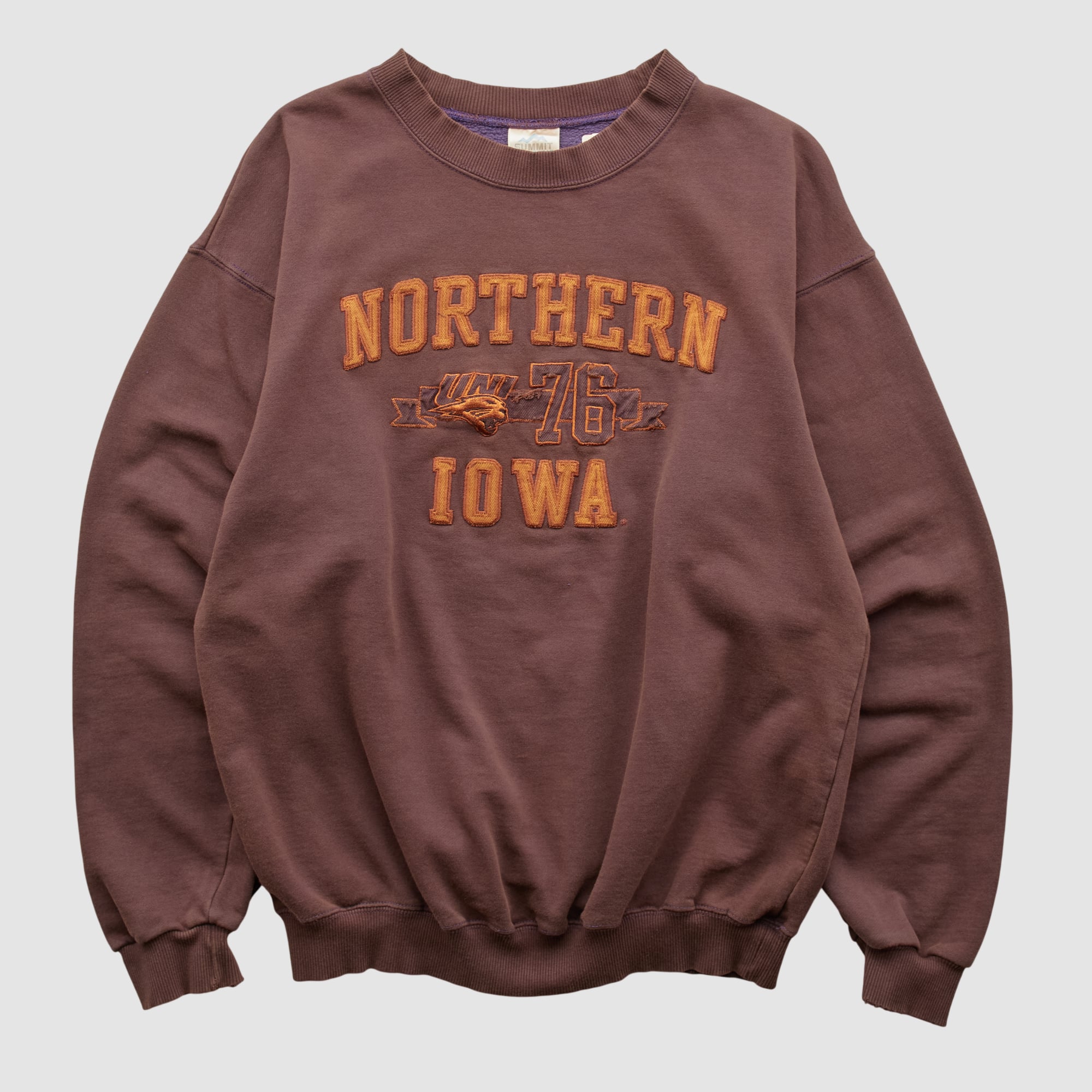 Northern Iowa Panthers Summit Sportswear 2010s Pullover Sweatshirt - Brown - S