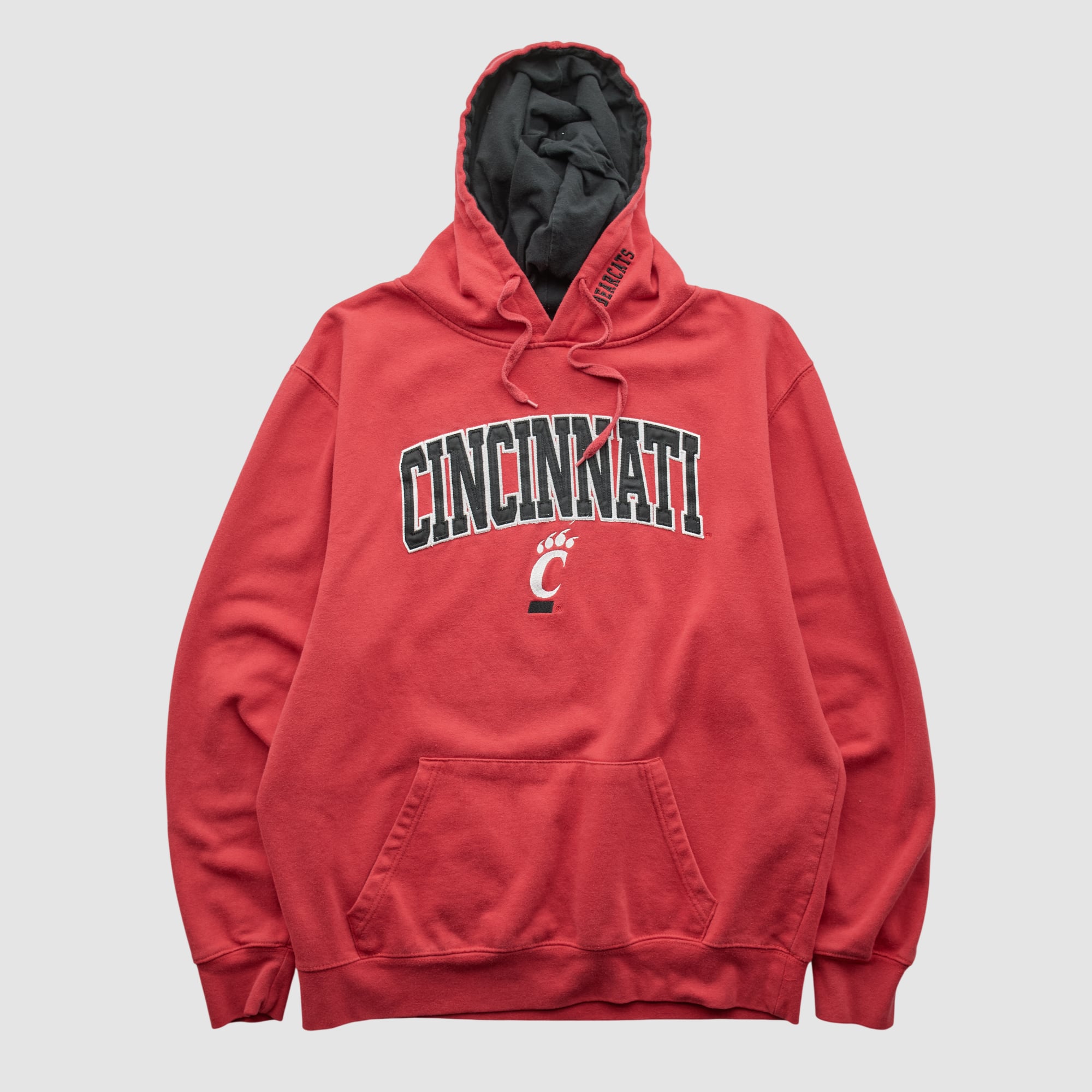 Cincinnati Bearcats Stadium 2010s Hooded Pullover Sweatshirt - Red - L