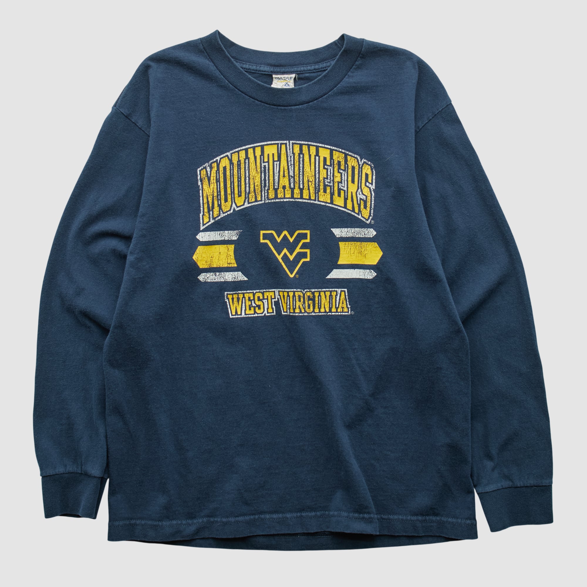 West Virginia Mountaineers Alstyle 2000s Long Sleeve T-shirt - Navy - XS
