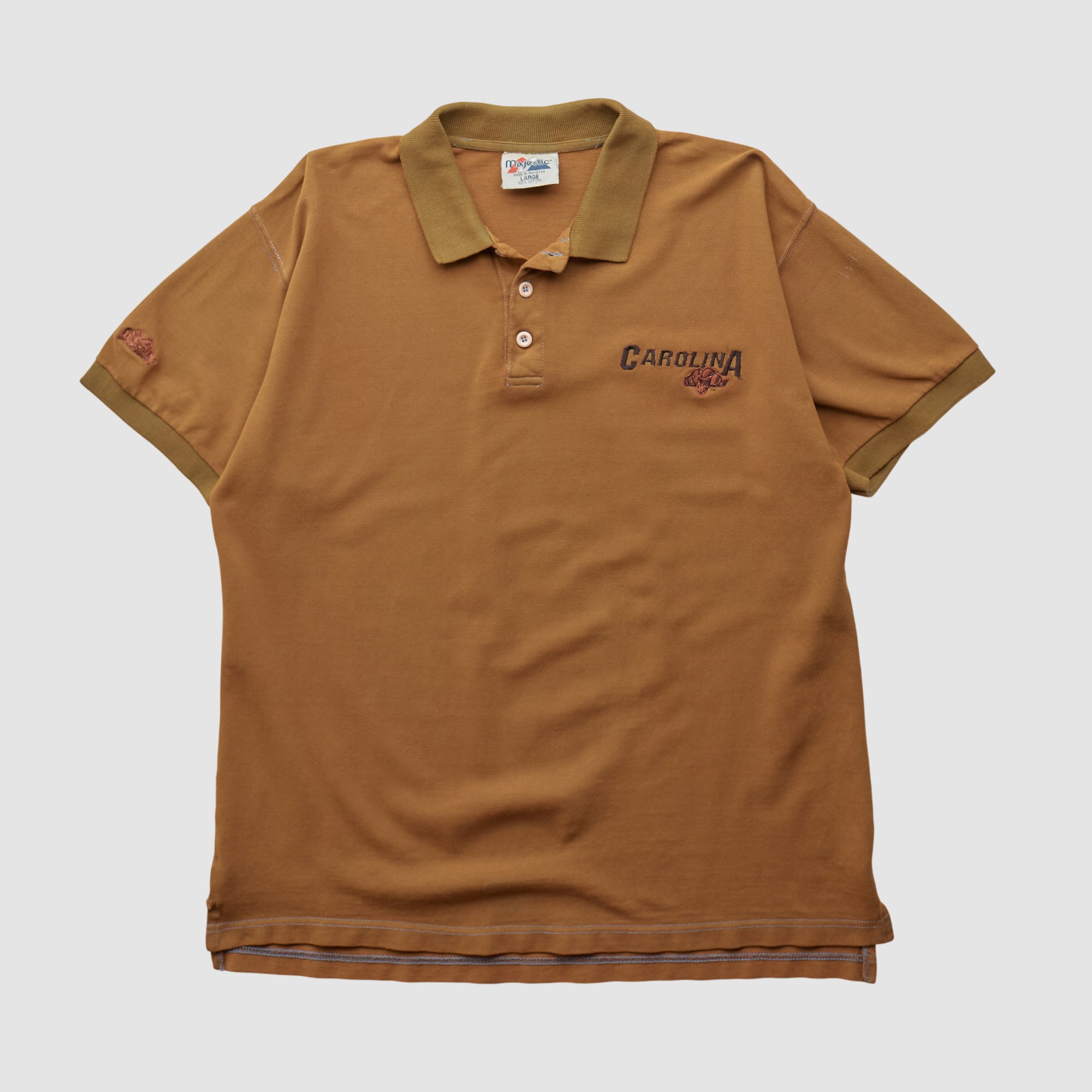 North Carolina Tar Heels Majestic 2000s Polo - Clay - L