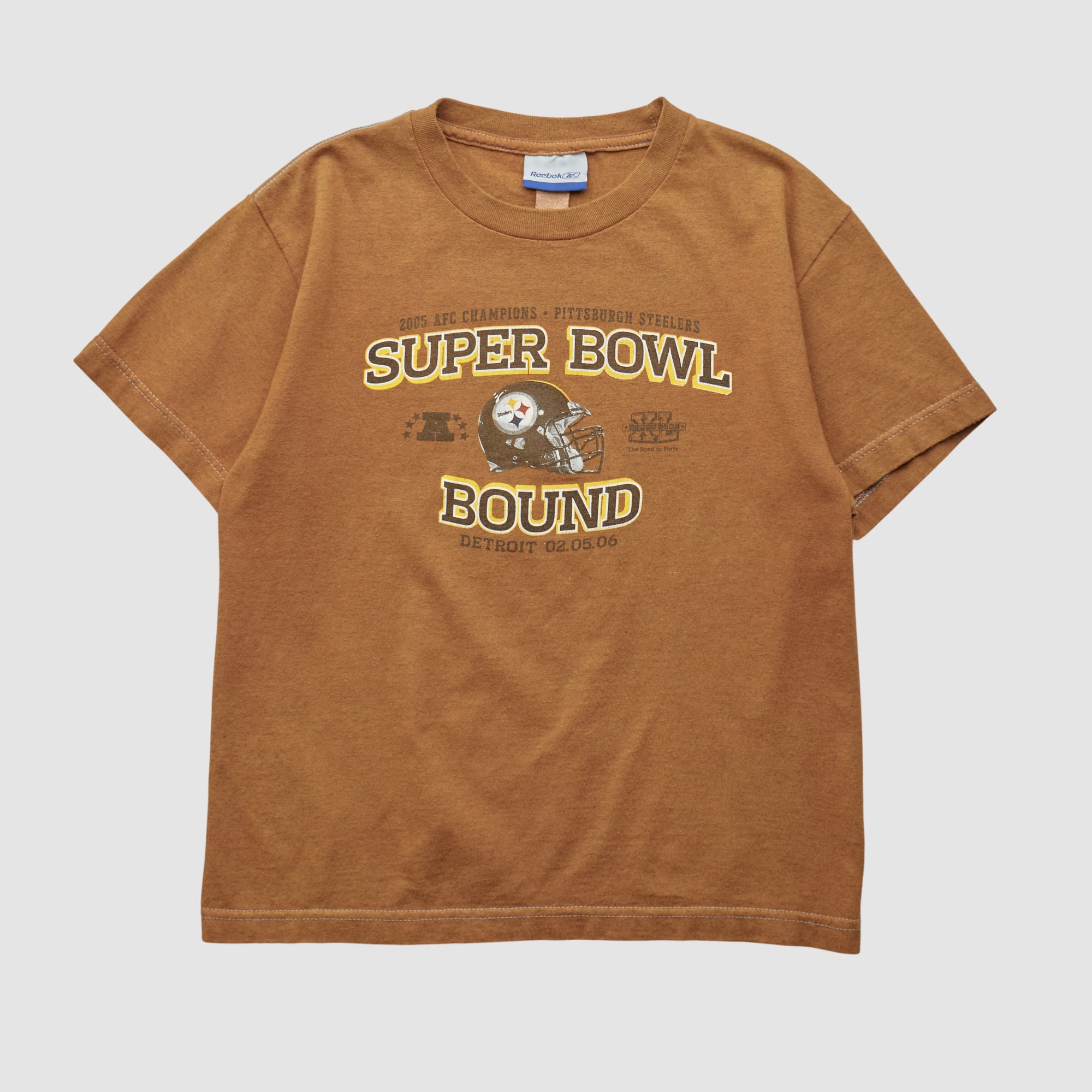 Pittsburgh Steelers Reebok 2006 T-shirt - Clay - Yth M