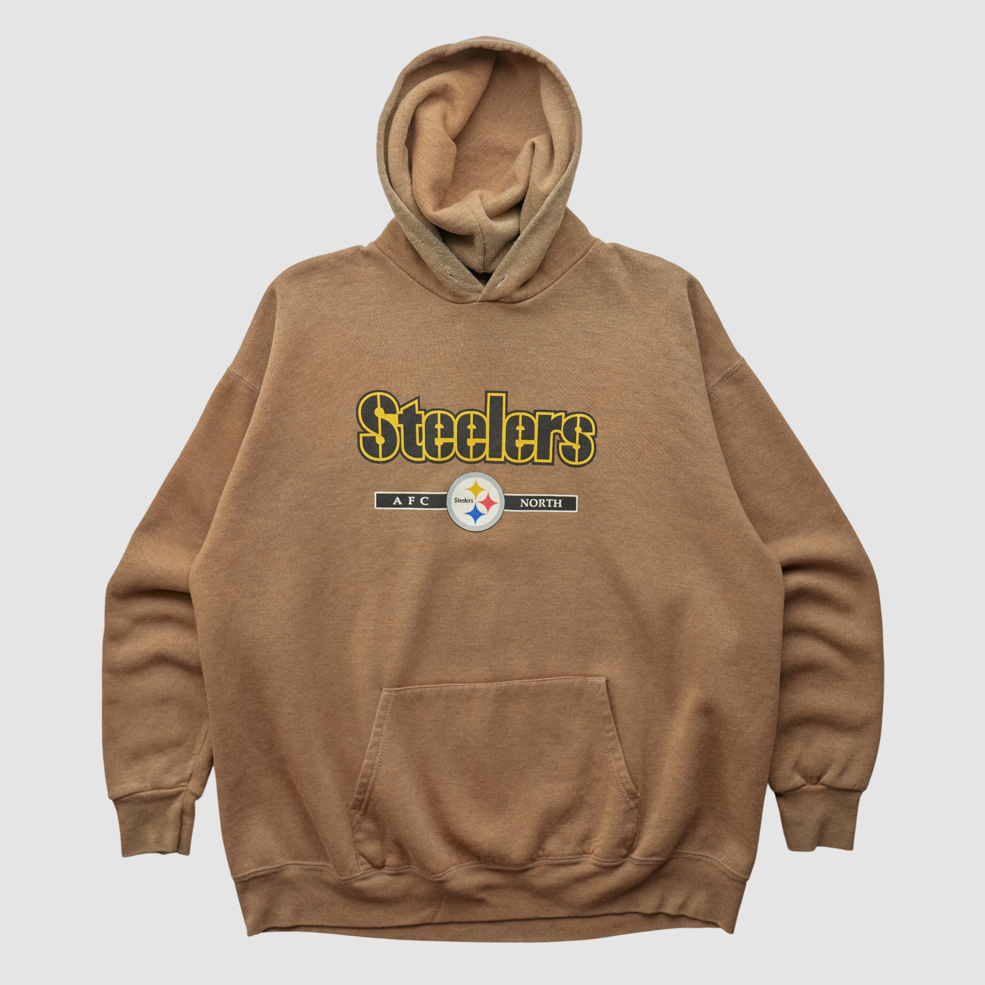 Pittsburgh Steelers 2000s Hooded Pullover Sweatshirt - Clay - XL