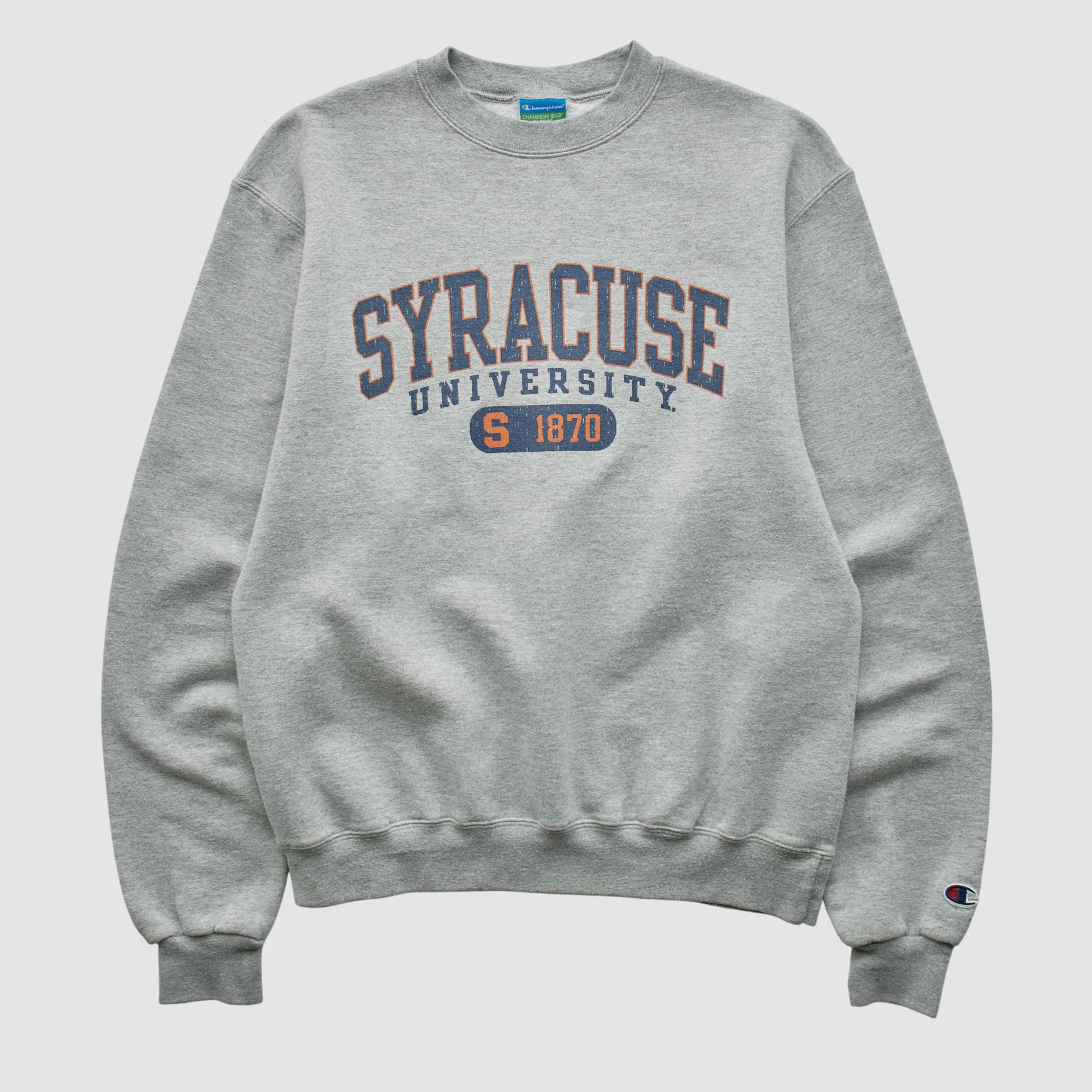 Syracuse Orange Champion 2010s Pullover Sweatshirt - Heather Gray - XS