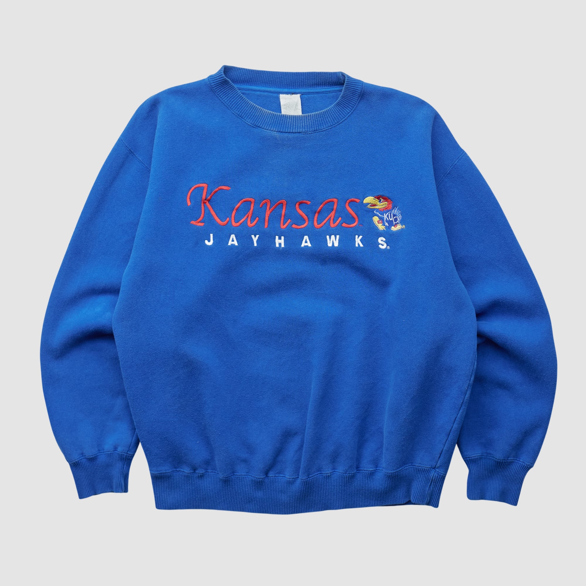 Kansas Jayhawks 2000s Pullover Sweatshirt - Blue - S