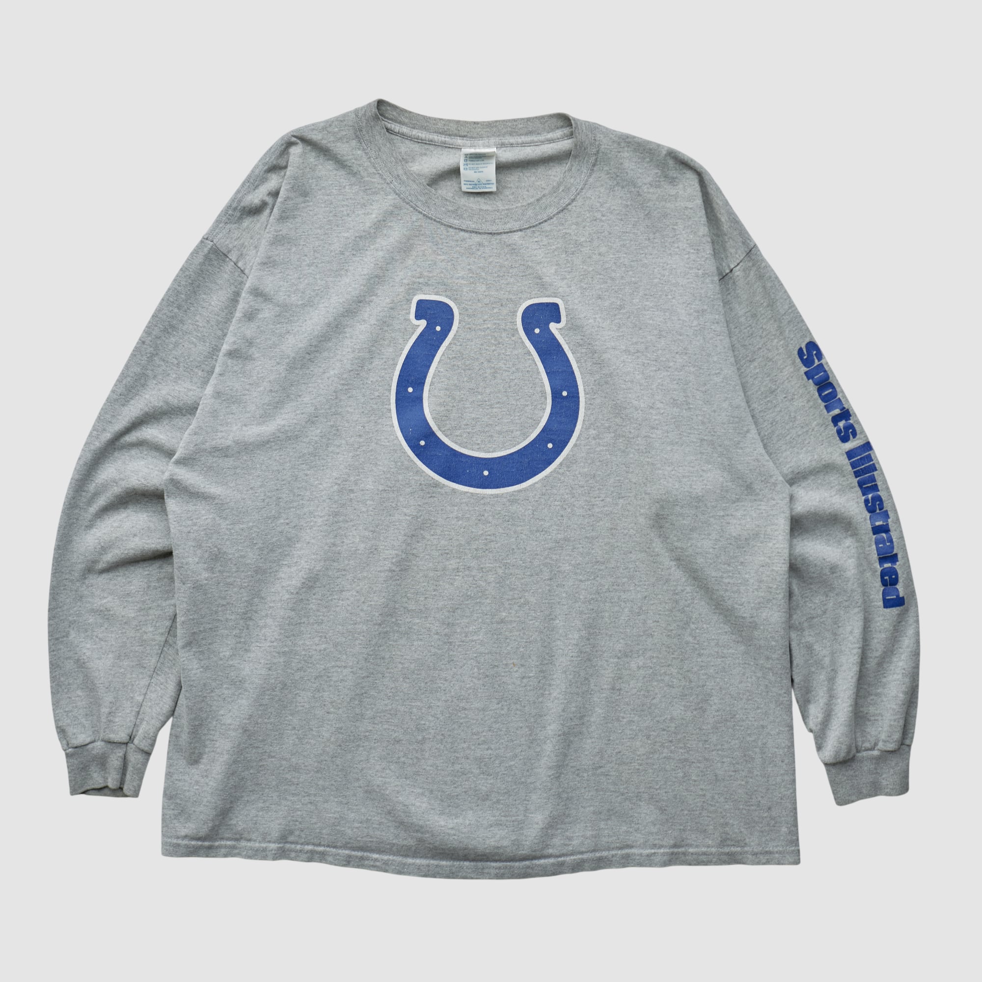 Indianapolis Colts Delta 2000s Long Sleeve T-shirt - Heather Gray - L
