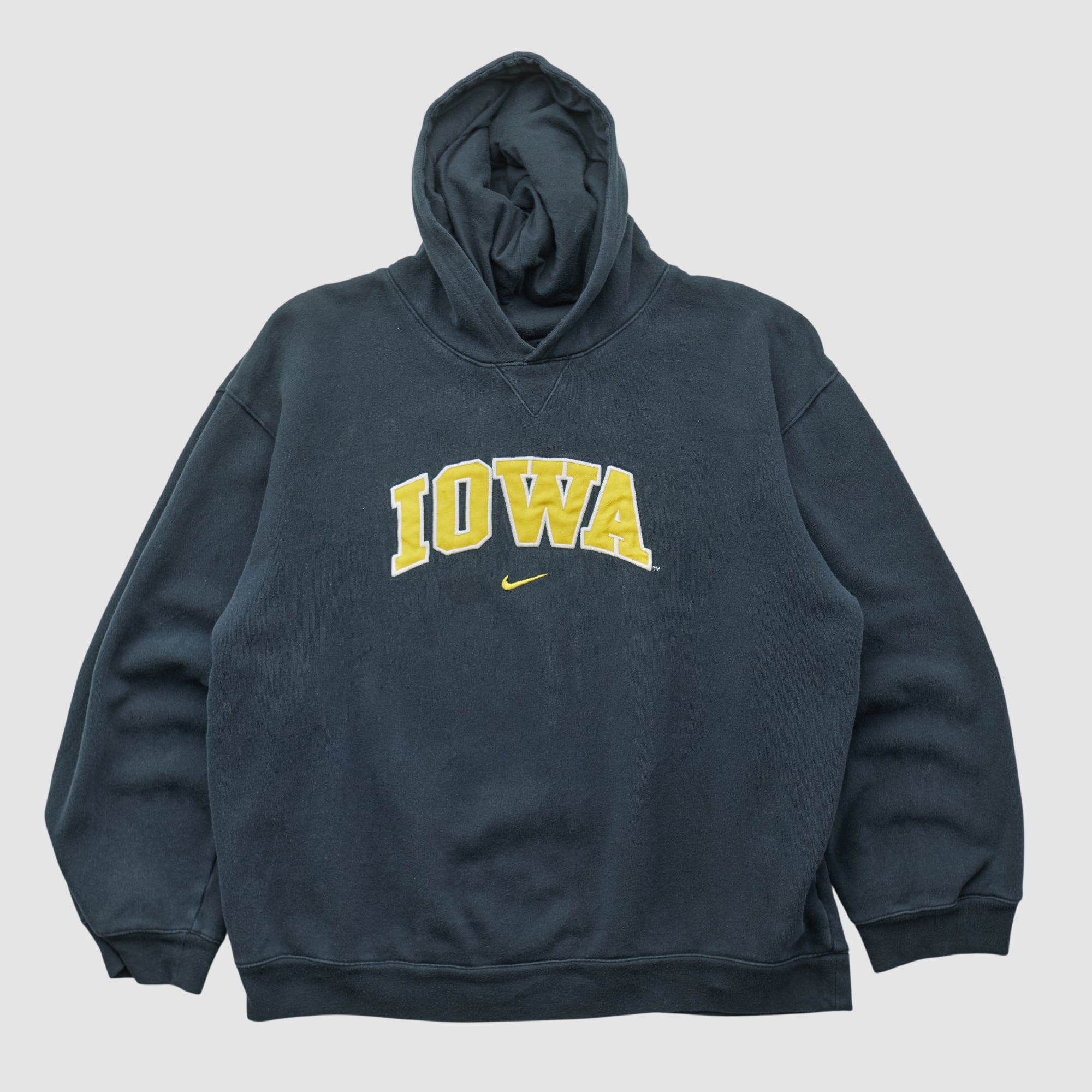 Iowa Hawkeyes Nike 90s Hooded Pullover Sweatshirt - Black - XS