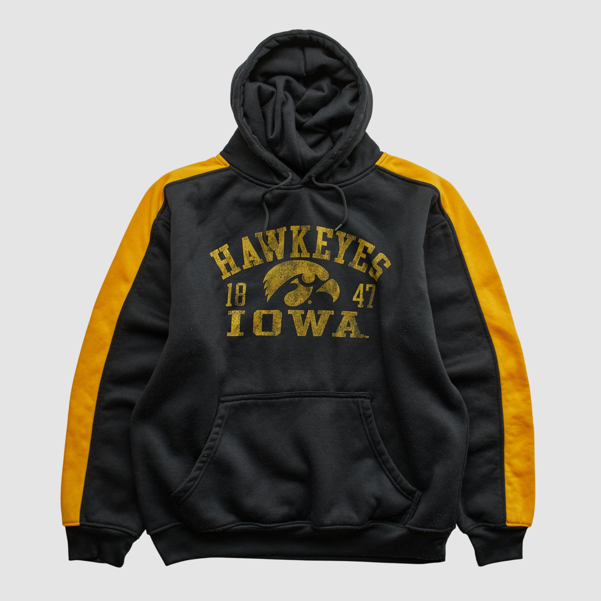 Iowa Hawkeyes Pro Edge 2010s Hooded Pullover Sweatshirt - Black - M