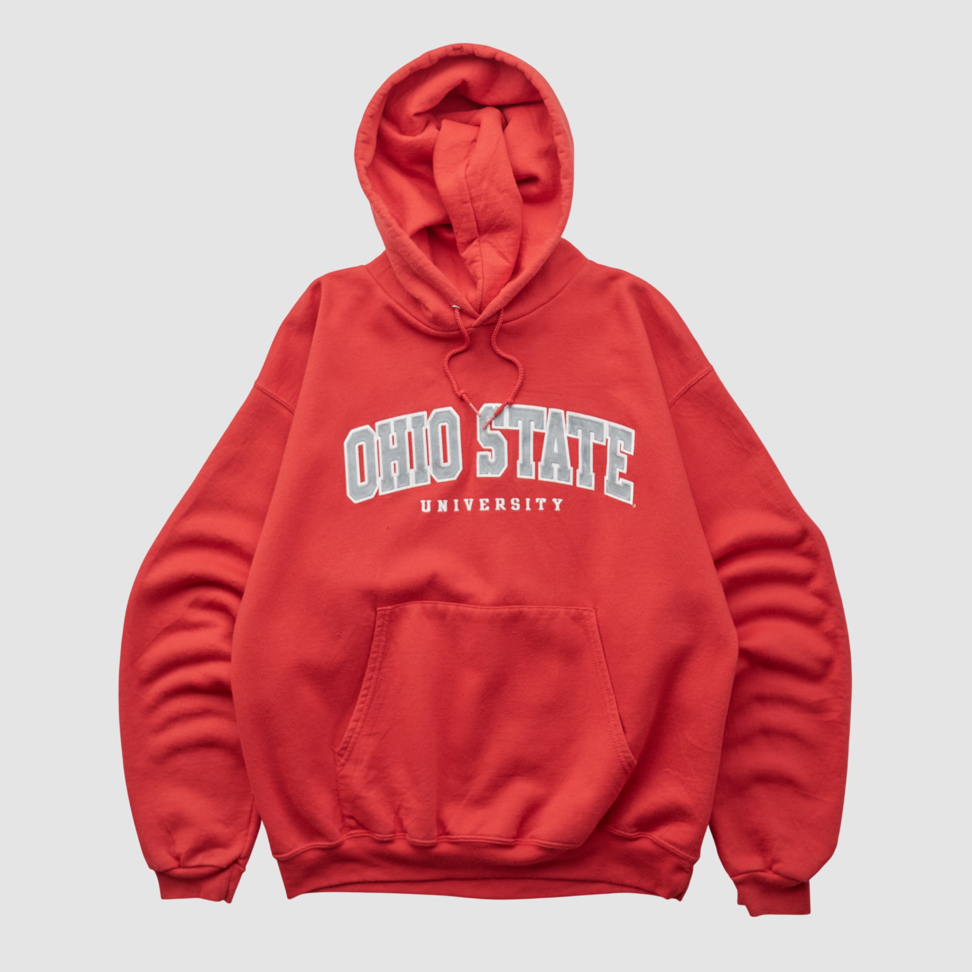 Ohio State Buckeyes Champion 2000s Hooded Pullover Sweatshirt - Red - S