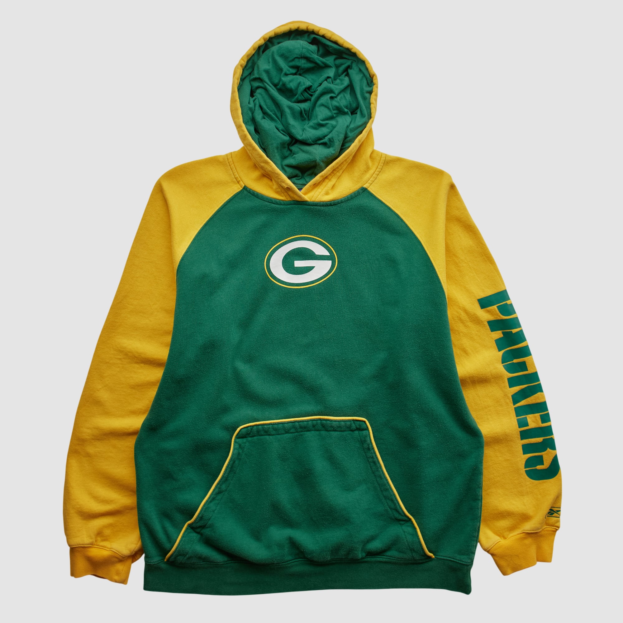 Green Bay Packers Reebok 2000s Hooded Pullover Sweatshirt - Green - M